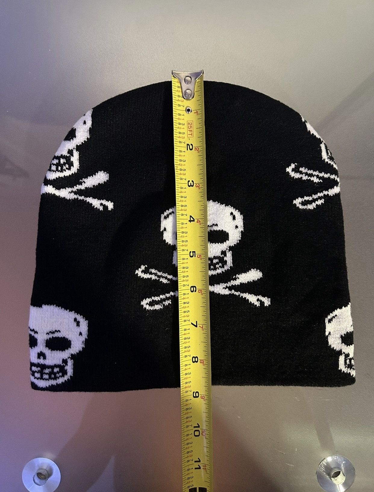 Japanese Brand × Vintage Y2K Skull Crossbone Beanie Size ONE SIZE - 5 Thumbnail