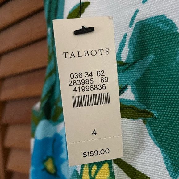 Talbots Talbots tropical Floral Sheath Sleeveless dress sz 4 NWT Size S / US 4 / IT 40 - 3 Thumbnail