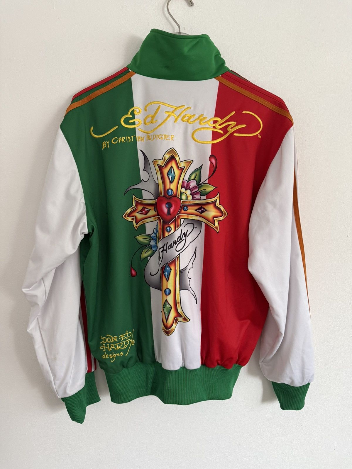 Ed Hardy メキシコ国旗ジャージ Ed Hardy Ed Hardy x Christian Audiger mexico track jacket | Grailed