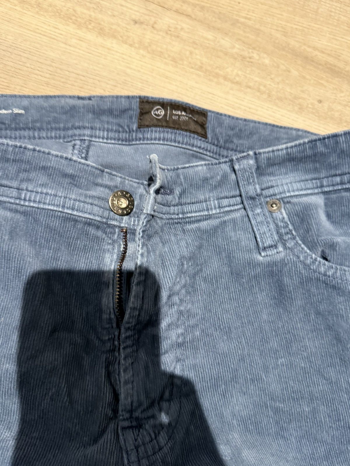 AG Adriano Goldschmied AG LA corduroy pants in blue Size US 33 - 2 Thumbnail