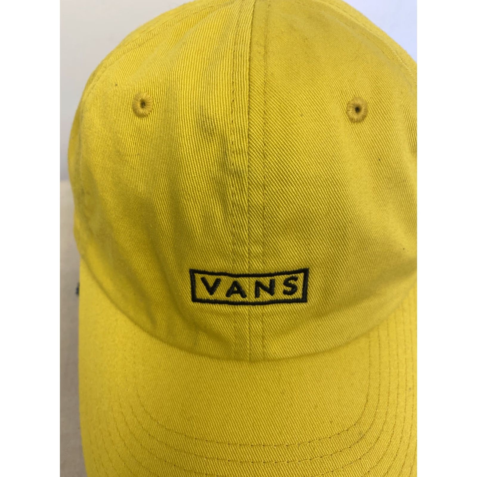 Vans VANS Hat Baseball Cap Strapback Yellow Adjustable Embroidered Spell Out Mens One Size Yellow Modern Cotton UV Protection Adjustable Strapback Vol. 354 Size ONE SIZE - 2 Thumbnail