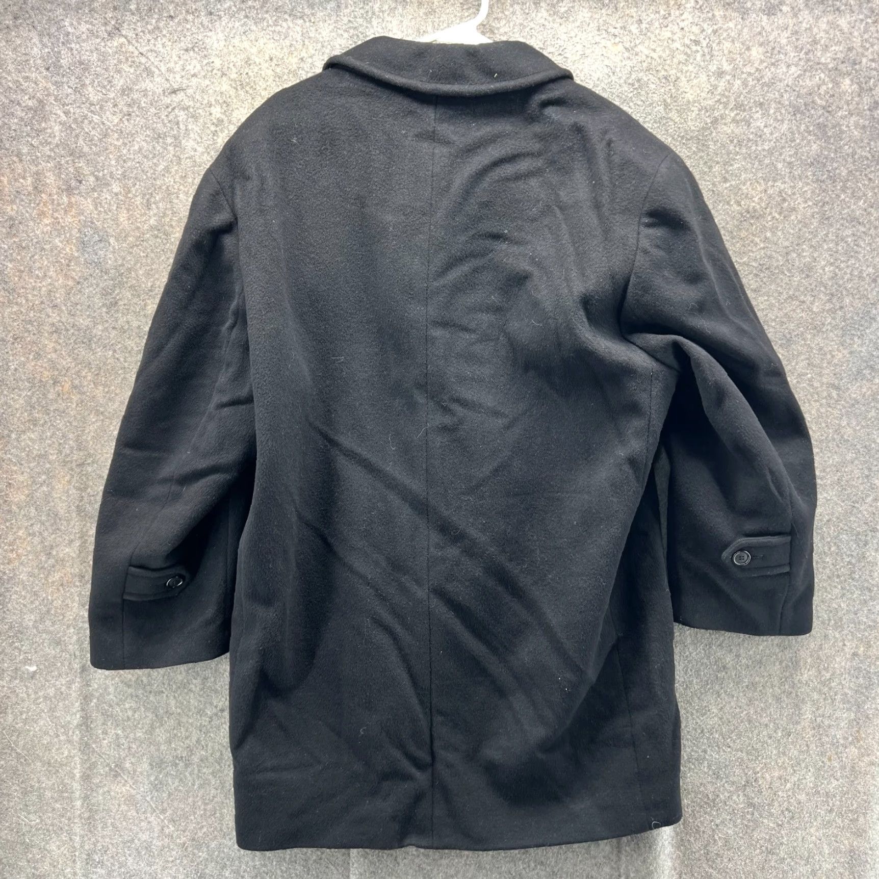 Ralph Lauren Lauren Ralph Lauren Trench Coat Mens 40 Black Wool Blend Overcoat Button Front Vintage N/A Size US XXS / EU 40 - 2 Thumbnail