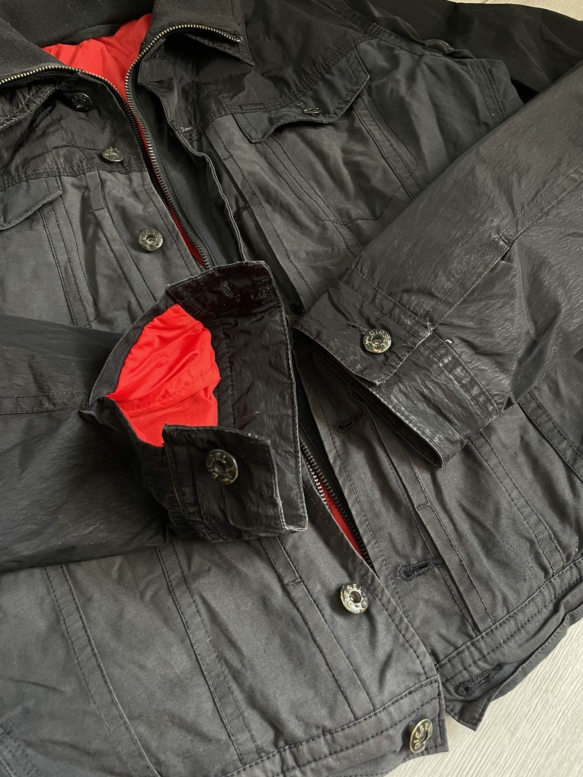 Vintage Diesel Industry Jacket Nylon Y2k Cyber Streetwear