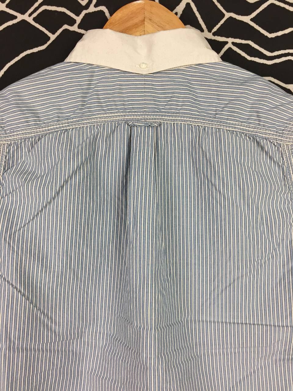 Nanamica Nanamica Japanese Brand Striped Button Up Shirt Size US S / EU 44-46 / 1 - 8 Thumbnail
