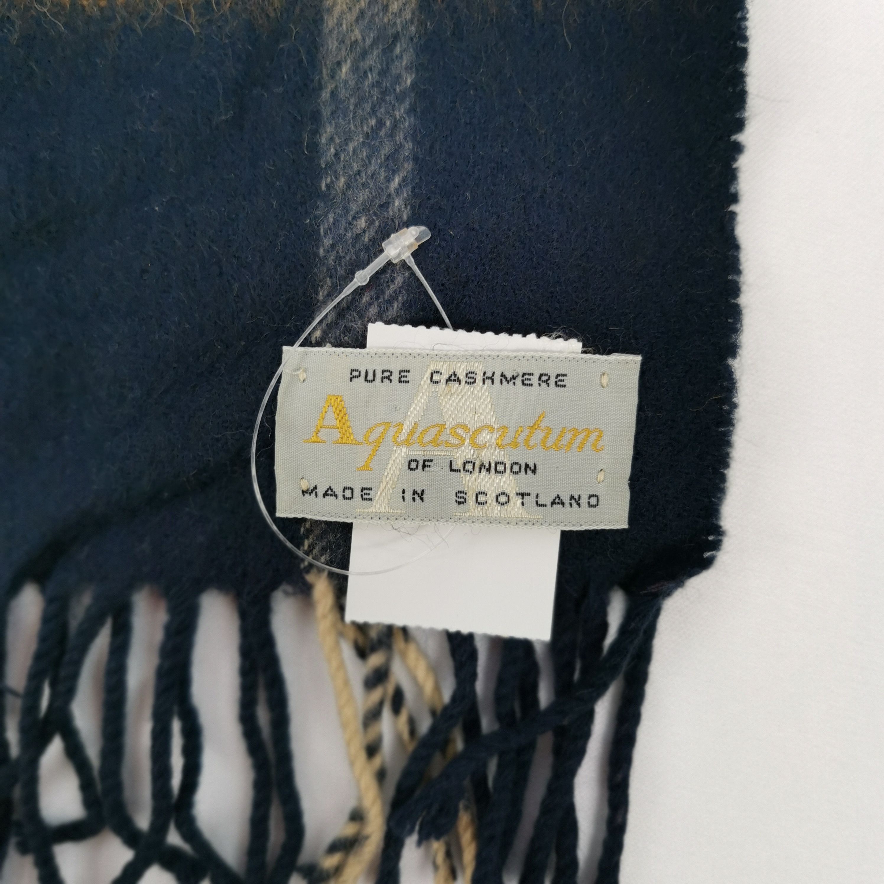 Aquascutum Vintage Aquascutum Scarf Muffler Cashmere Scarves Size ONE SIZE - 4 Thumbnail