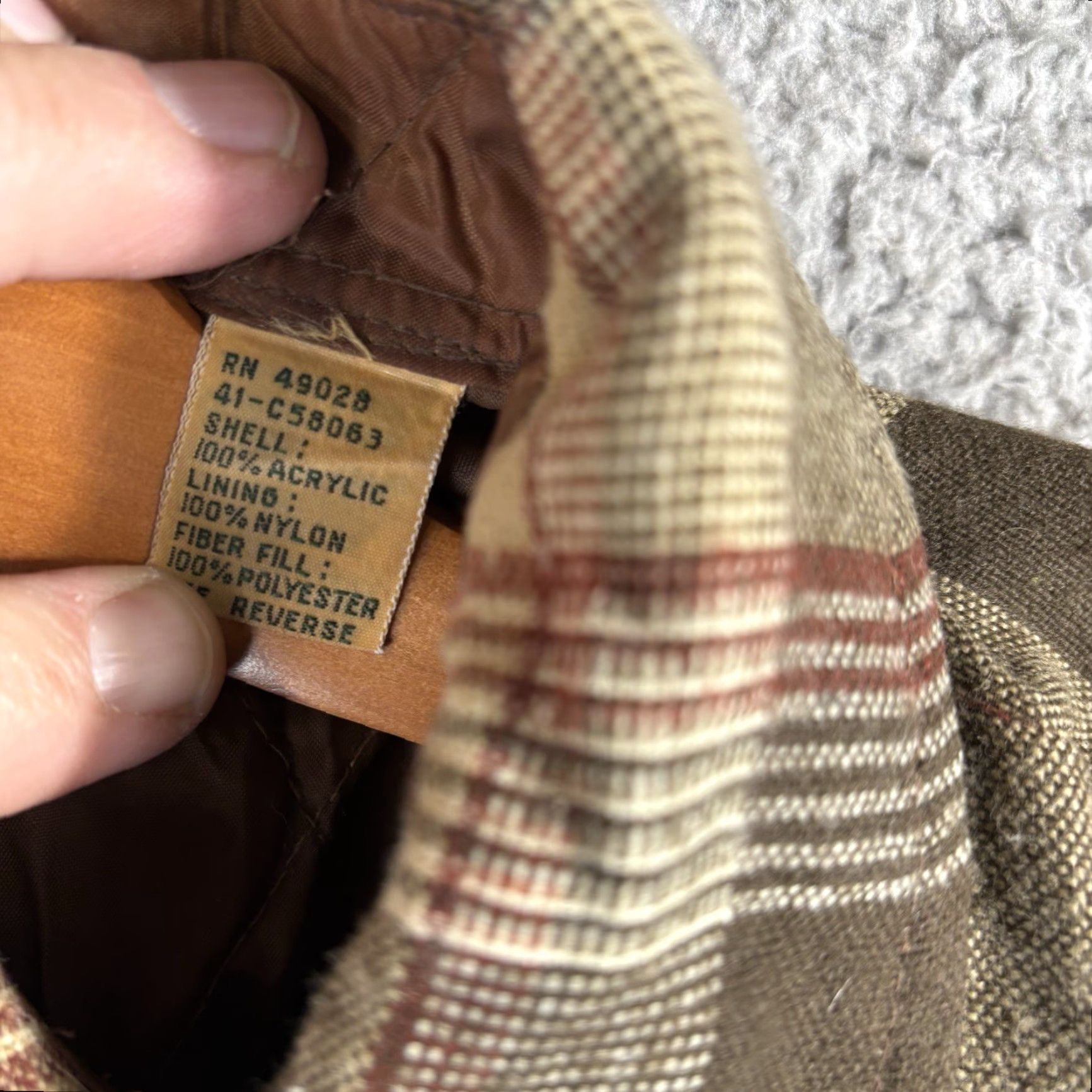 Sears VINTAGE Sears Quilt Lined Flannel Shirt Mens LT Large Tall Brown Plaid Button-Up 90s Size US L / EU 52-54 / 3 - 5 Thumbnail