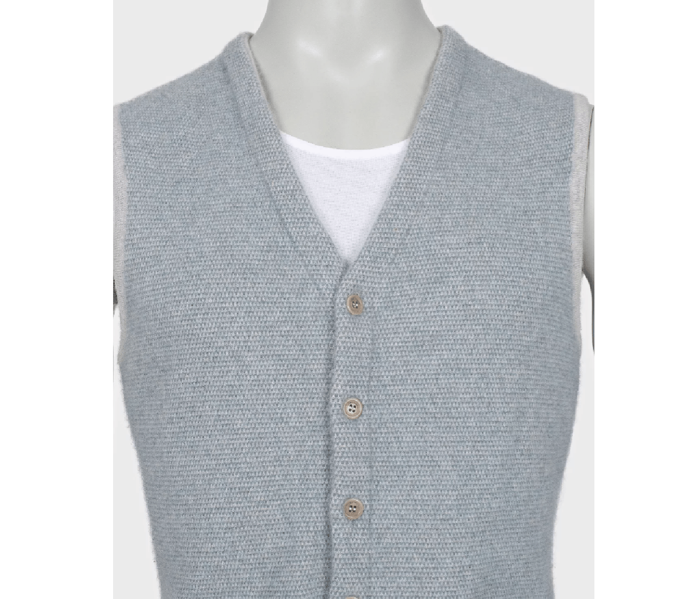 Loro Piana Loro Piana Gray Cashmere Vest IT58 4XL Size US XXL / EU 58 / 5 - 4 Thumbnail
