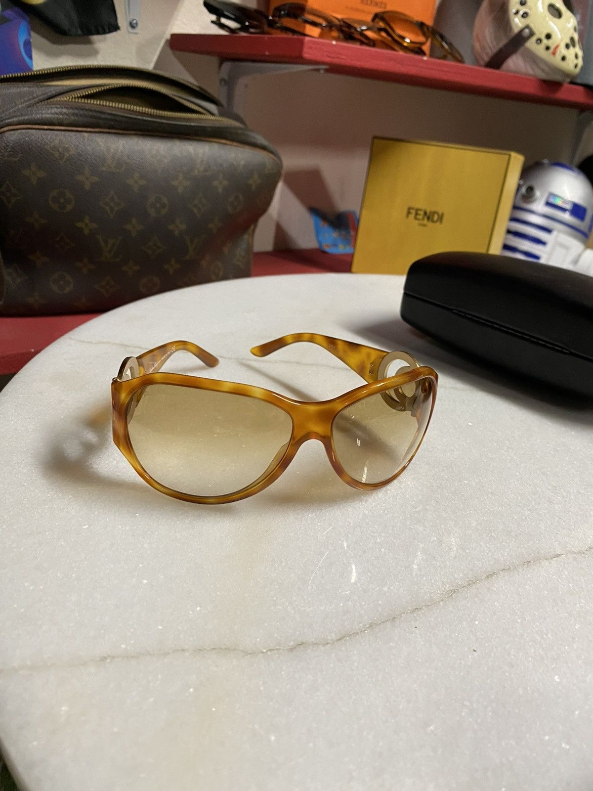 Salvatore Ferragamo Salvatore Ferragamo Sunglasses Women’s Round Shades Size ONE SIZE - 6 Thumbnail