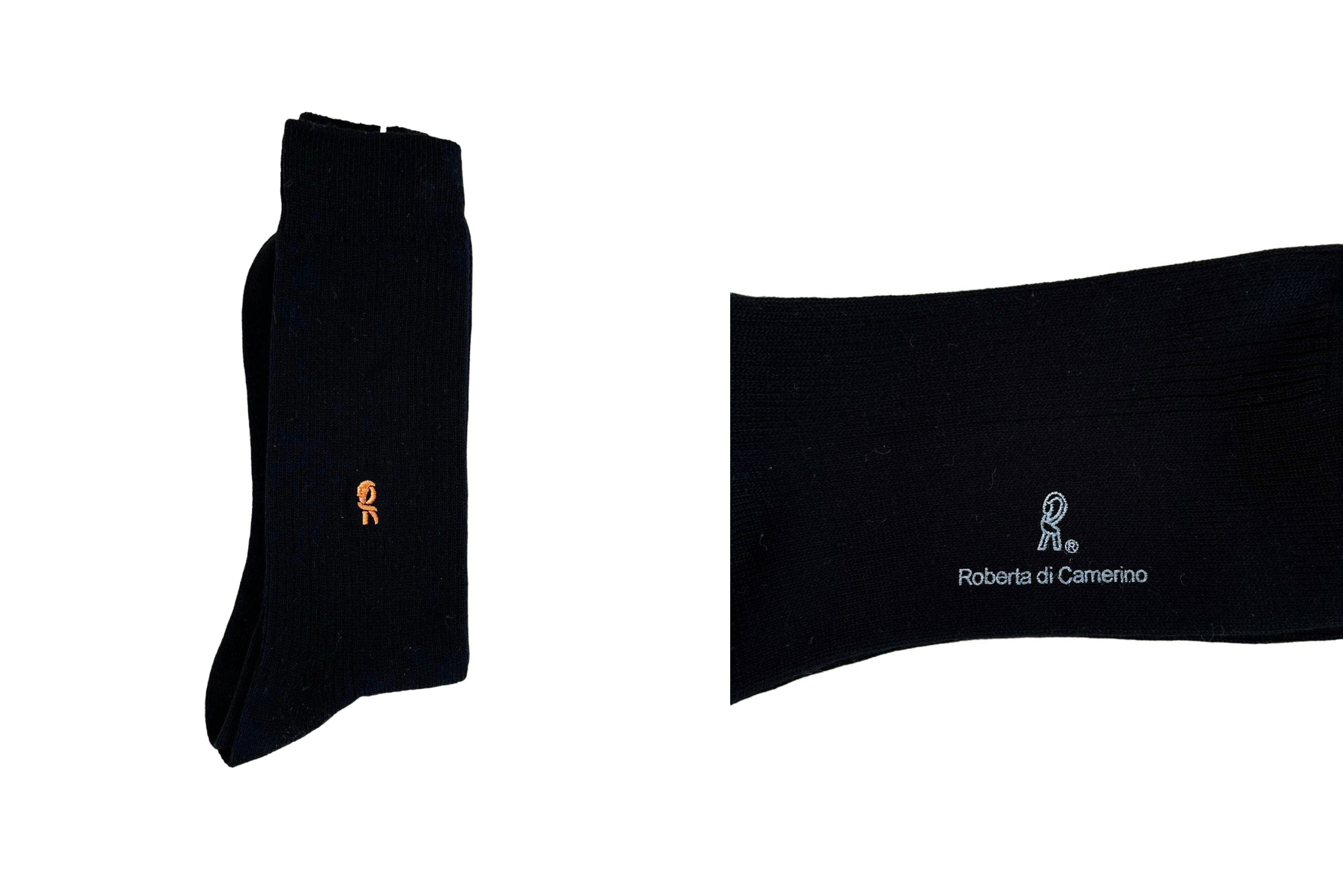 Roberta di Camerino Vintage Deadstock Authentic Roberta Di Camerino MEN SOCKS Size 38 - 2 Thumbnail