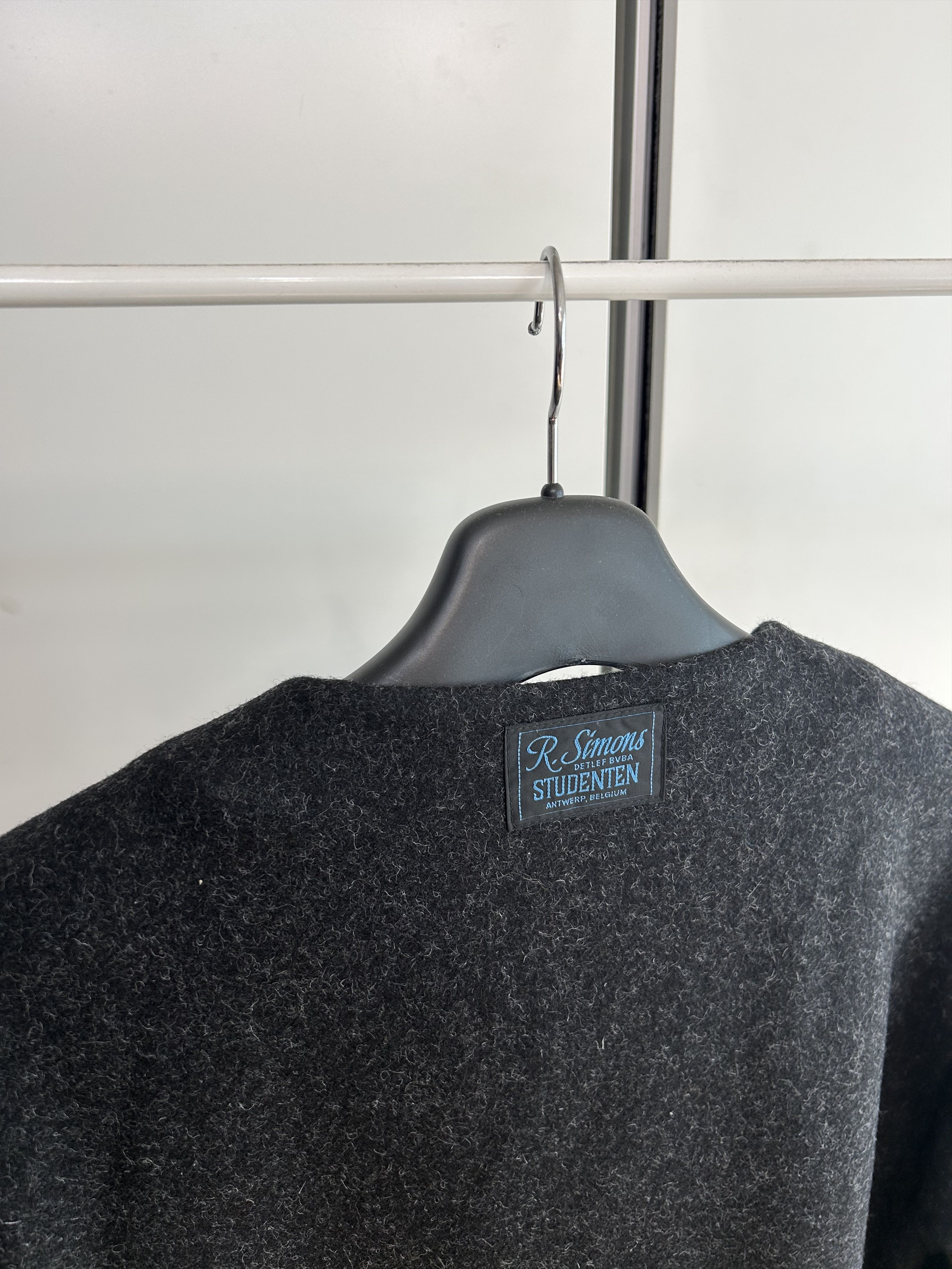Raf Simons RAF SIMONS A/W 20 Collarless Wool Melton Coat Size US M / EU 48-50 / 2 - 7 Thumbnail