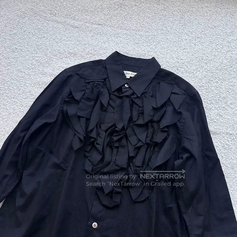 Comme des Garcons Comme des Garcons Cotton Lace-Trim Shirt Size M / US 6-8 / IT 42-44 - 2 Thumbnail