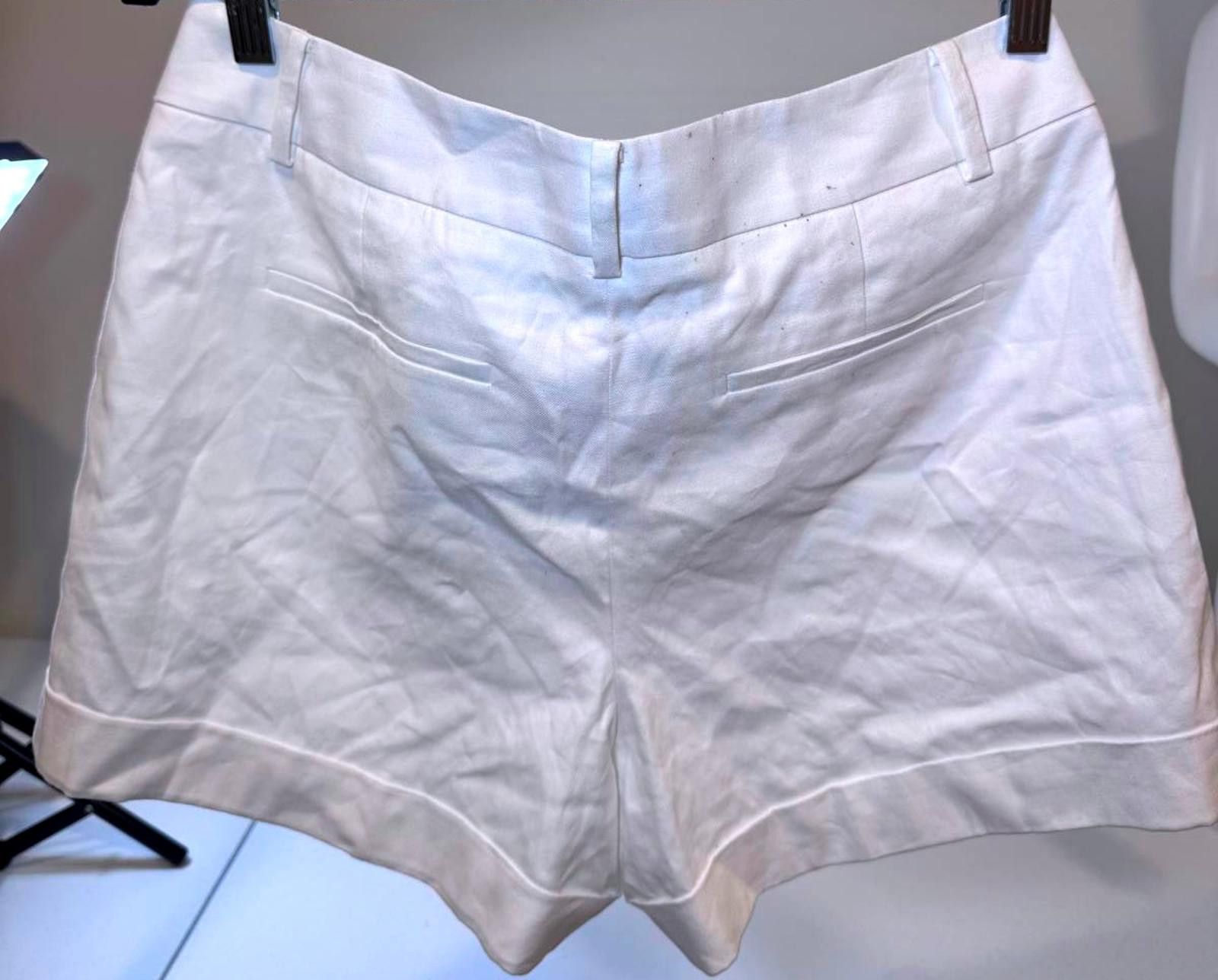 Ann Taylor Ann Taylor Women's White Shorts - Size 12 Size 34" / US 12 / IT 48 - 3 Thumbnail