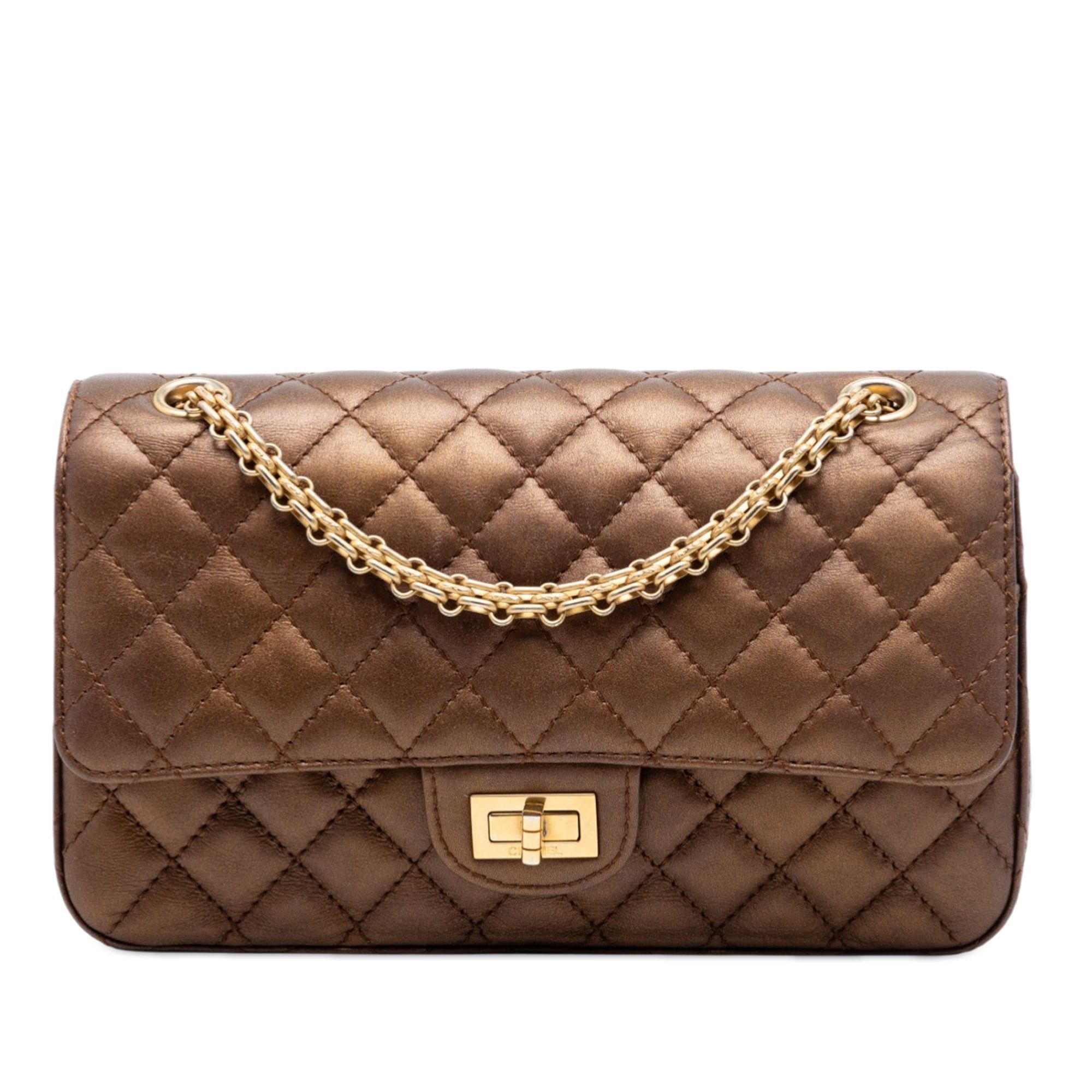 Chanel Quilted Metallic Calfskin Reissue 2.55 Double Flap 225 Size ONE SIZE - 1 Thumbnail