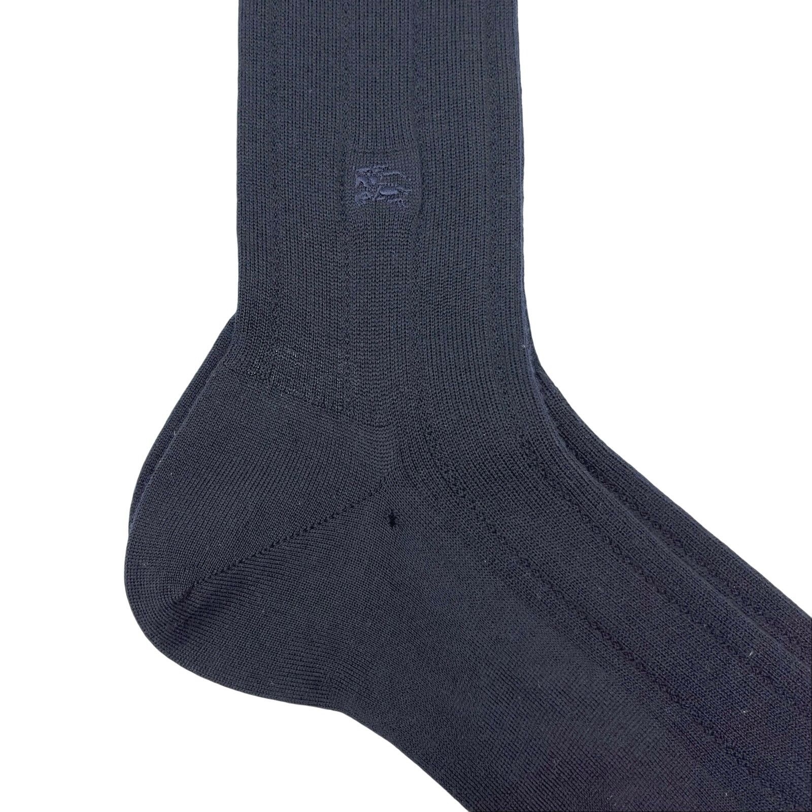 Burberry Burberry Navy Blue Dress Socks Size ONE SIZE - 5 Thumbnail