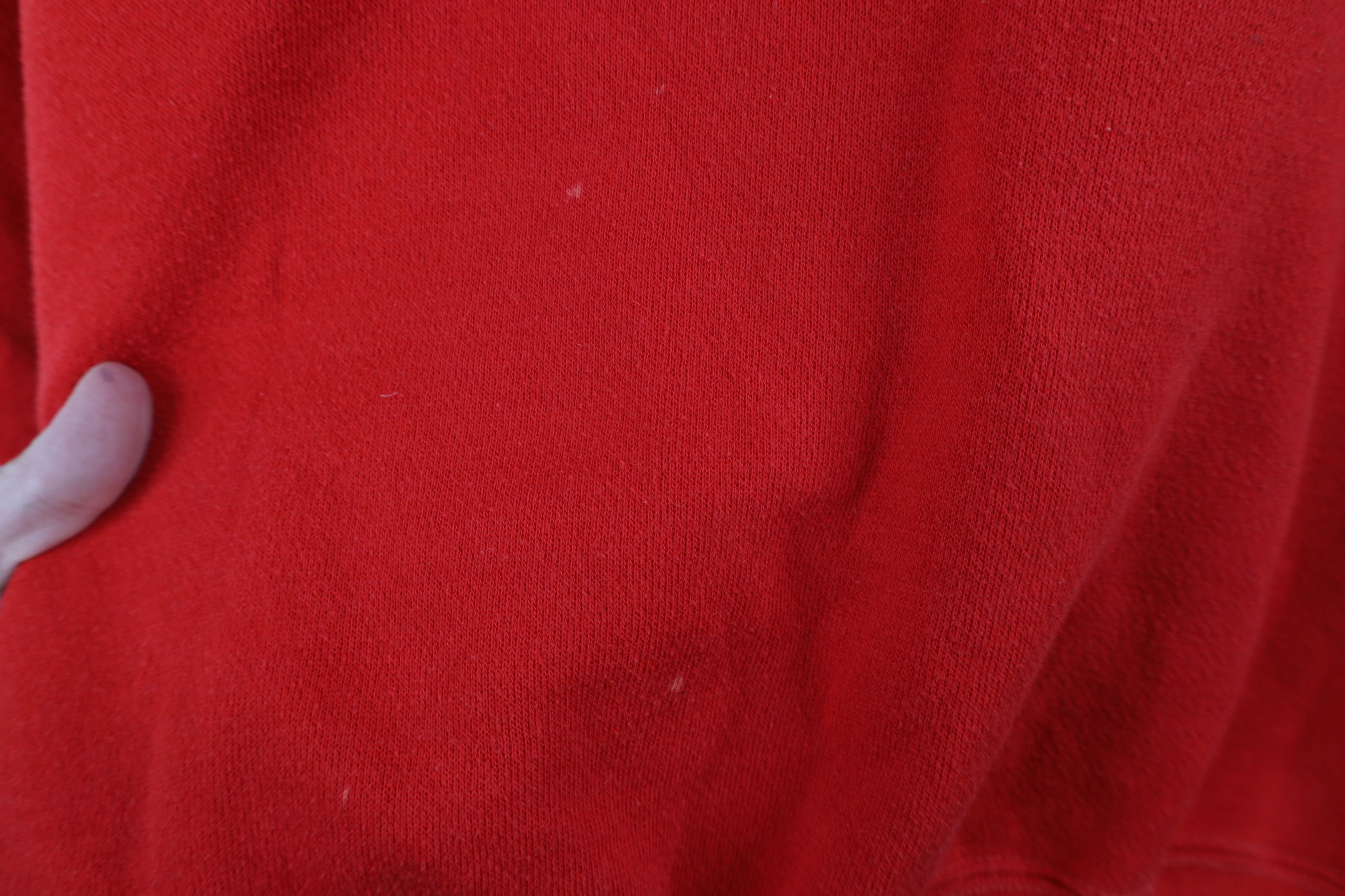 Vintage Vintage 70s Streetwear Blank Raglan Sweatshirt Red USA Size L / US 10 / IT 46 - 7 Thumbnail