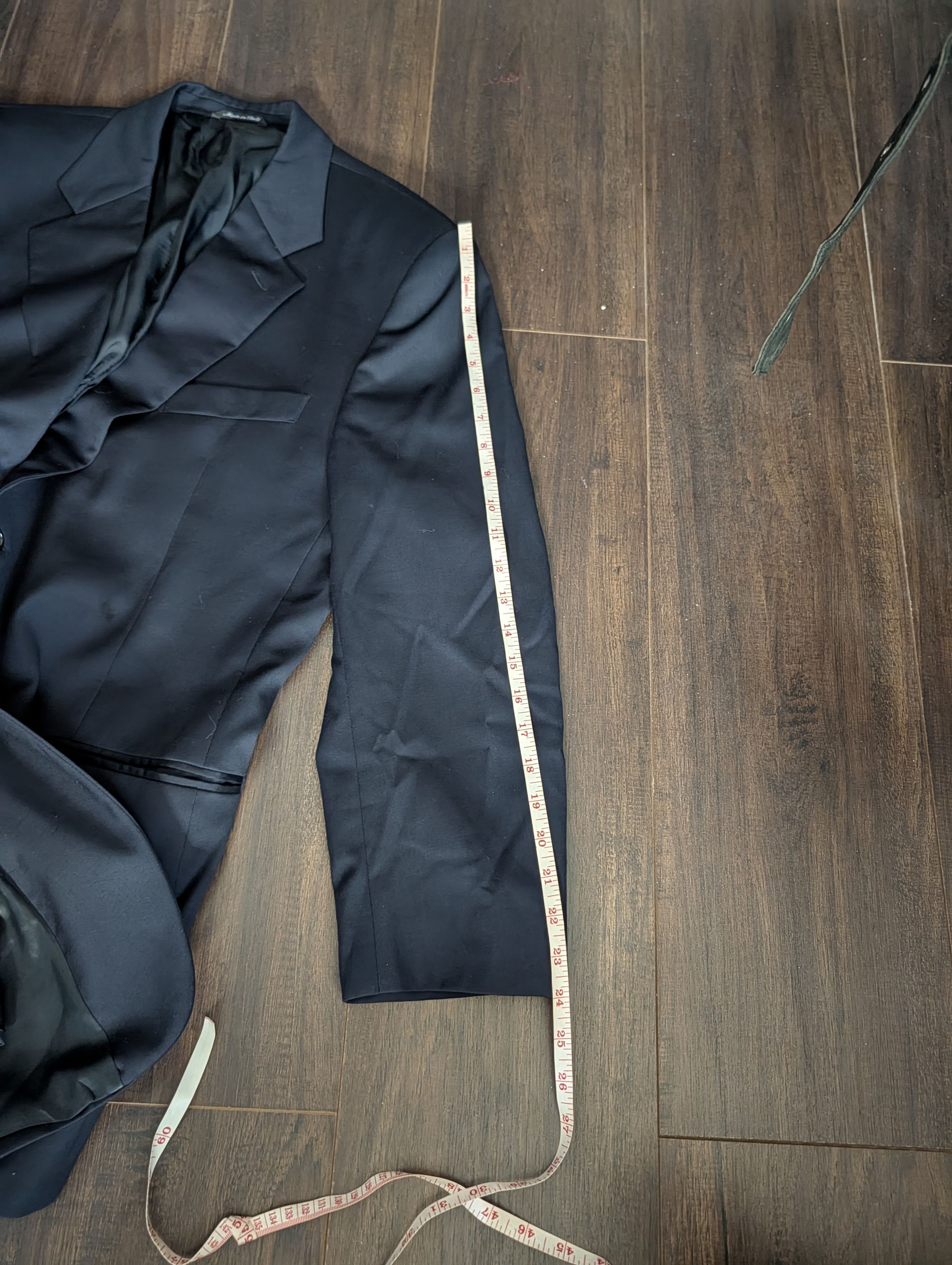 Gianfranco Ferre Dark blue navy two-button Italian wool jacket 56R Size 46R - 15 Thumbnail