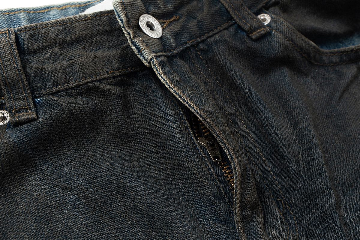Jean × Vintage Distressed Dirty Washed Blue Ripped Baggy Jeans Size US 33 - 4 Thumbnail