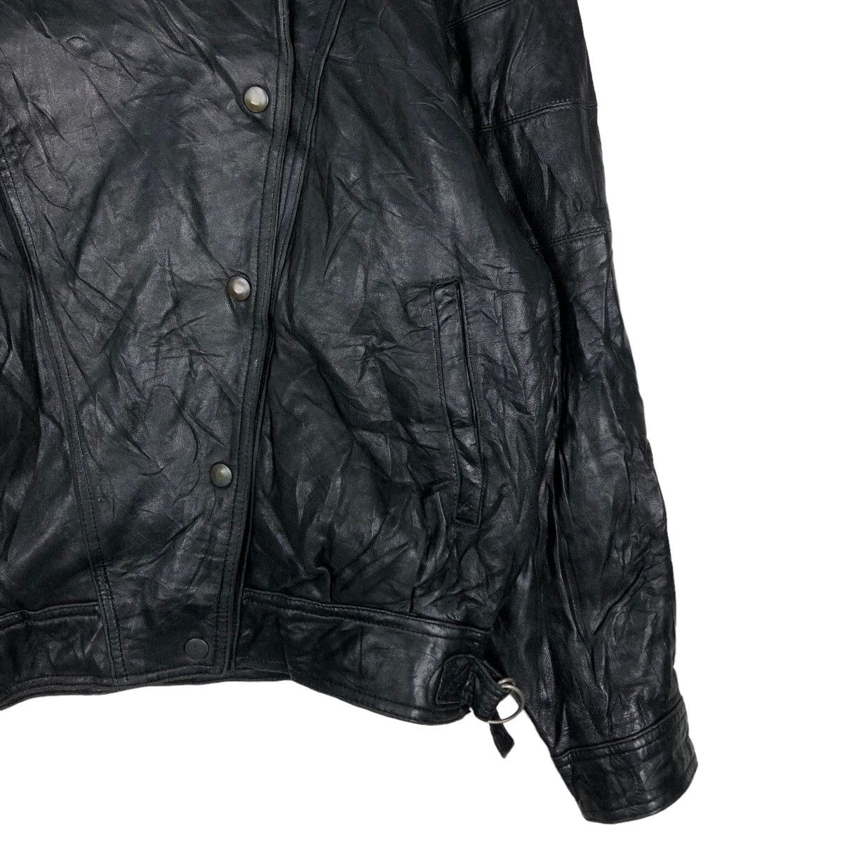 Japanese Brand 🔥Cropped Vintage Leather Jacket Double Breast Abba Japan Size US M / EU 48-50 / 2 - 5 Thumbnail