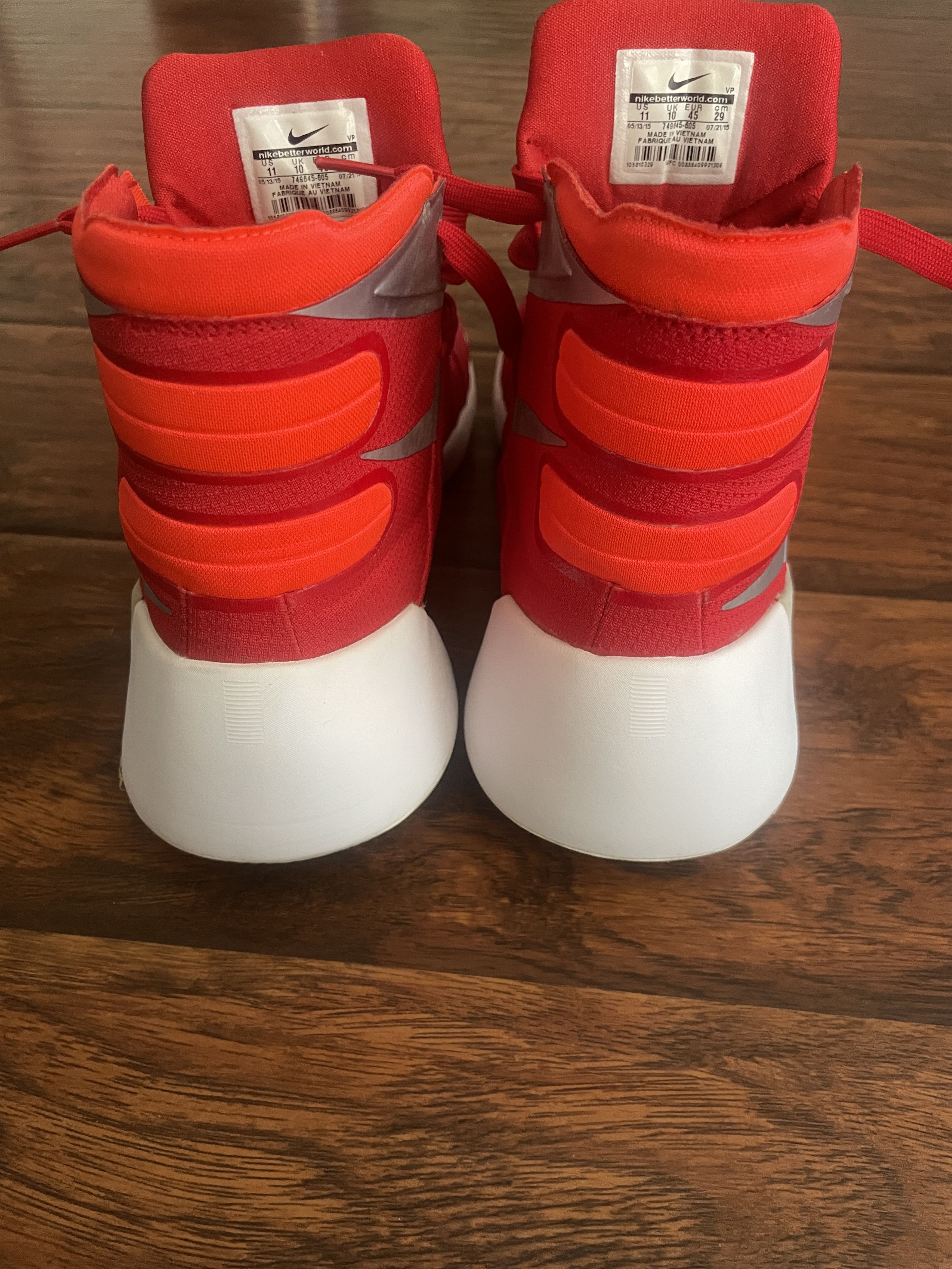Nike Nike Hyperdunk 2015 Red Size US 11 / EU 44 - 4 Thumbnail