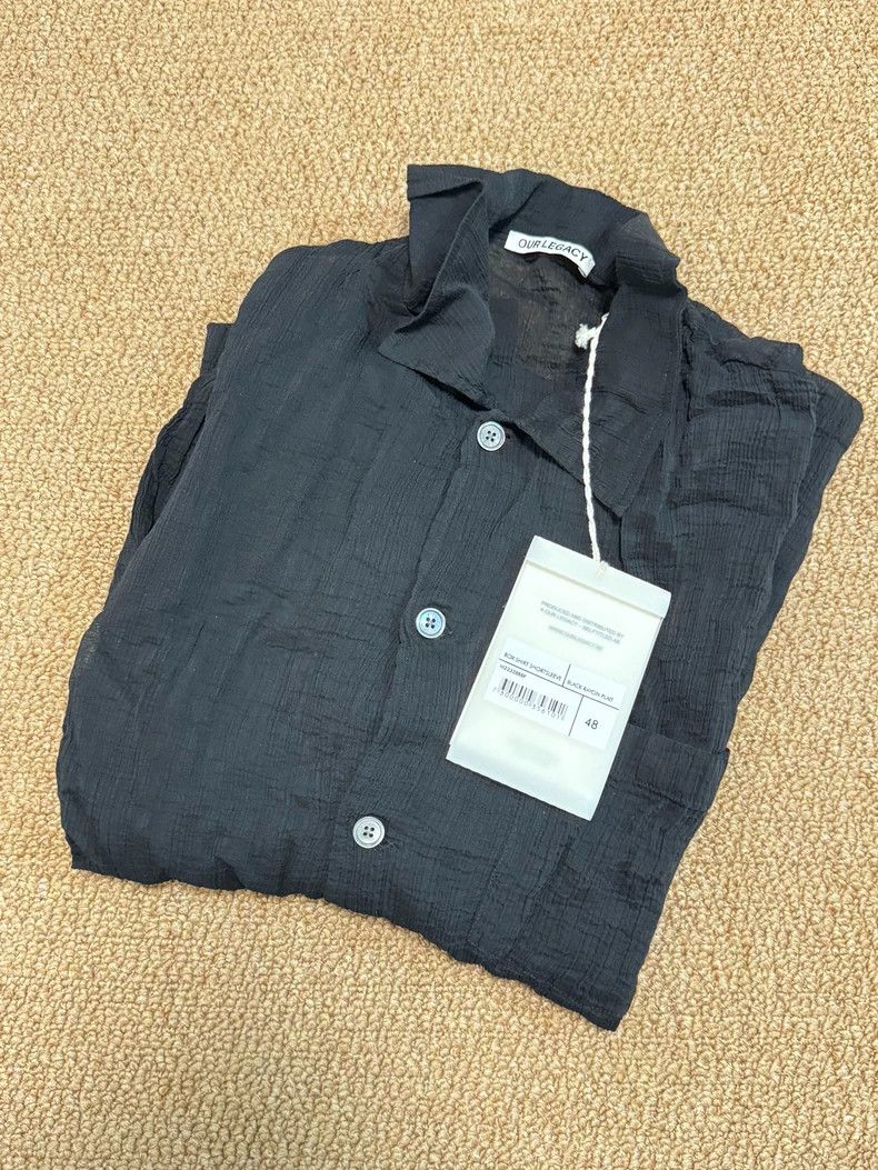 Our Legacy Our Legacy size48 A pleated short-sleeved shirt Size US M / EU 48-50 / 2 - 8 Thumbnail