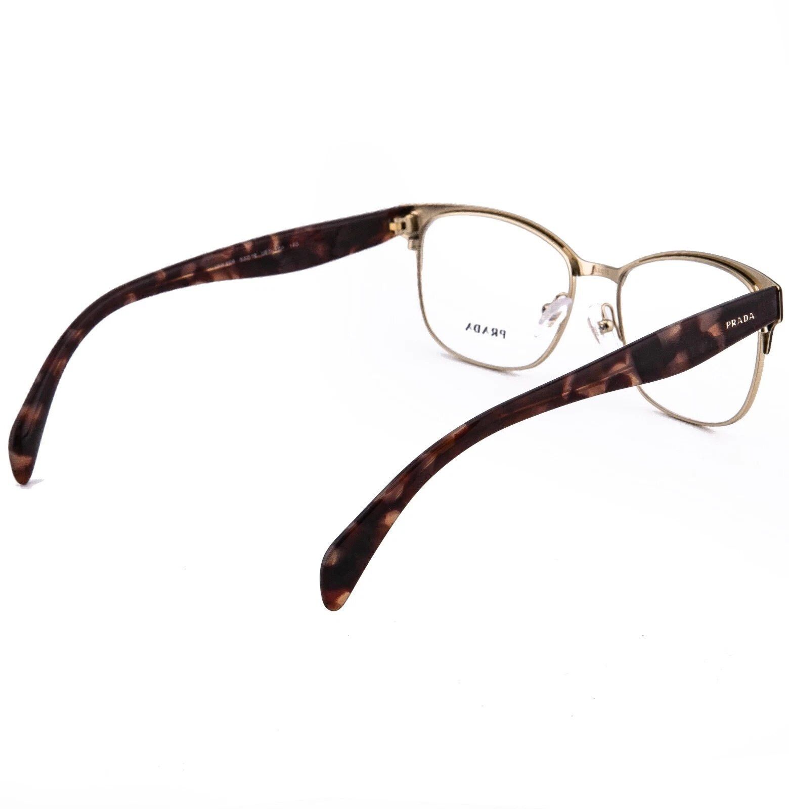Prada PRADA Journal 65R PR65RV Brown Eyeglasses Optical Frame Size ONE SIZE - 4 Thumbnail
