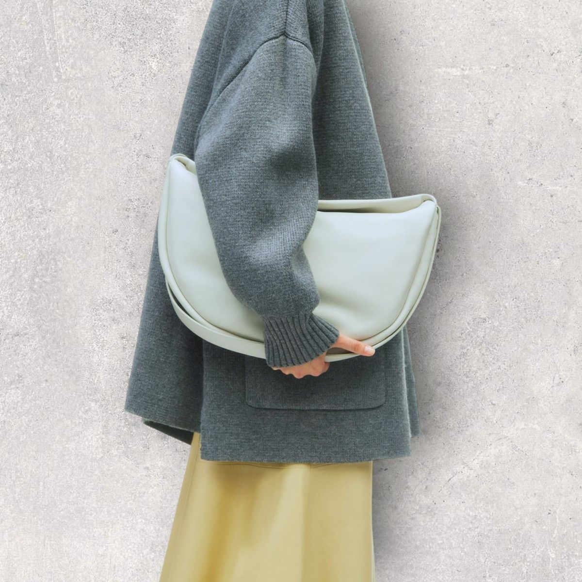 Zara Zara Limited Edition Half Moon Leather Bag Size ONE SIZE - 8 Thumbnail
