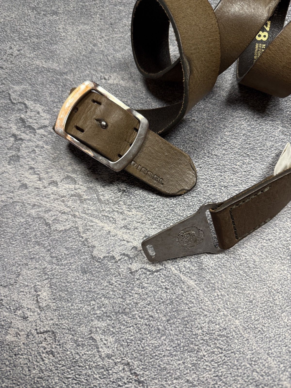 Diesel Y2K Diesel Belt Metal Logo Japanese Size ONE SIZE - 4 Thumbnail