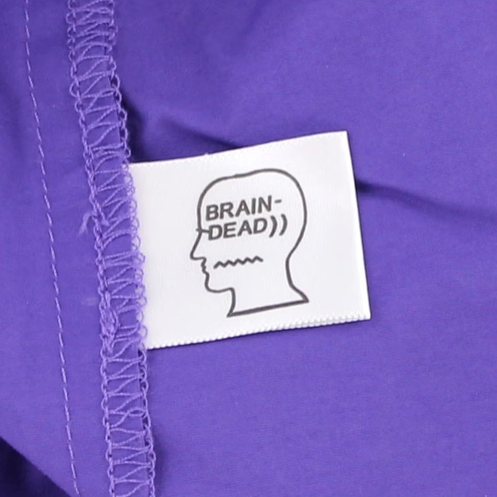 Brain Dead Brain Dead Main Kicker Shorts, Men's Adjustable Waterproof Shorts, Purple S, Nylon, Pocket, Lightweight, Relaxed Fit, 6" Inseam, Blue? Size US 29 - 4 Thumbnail