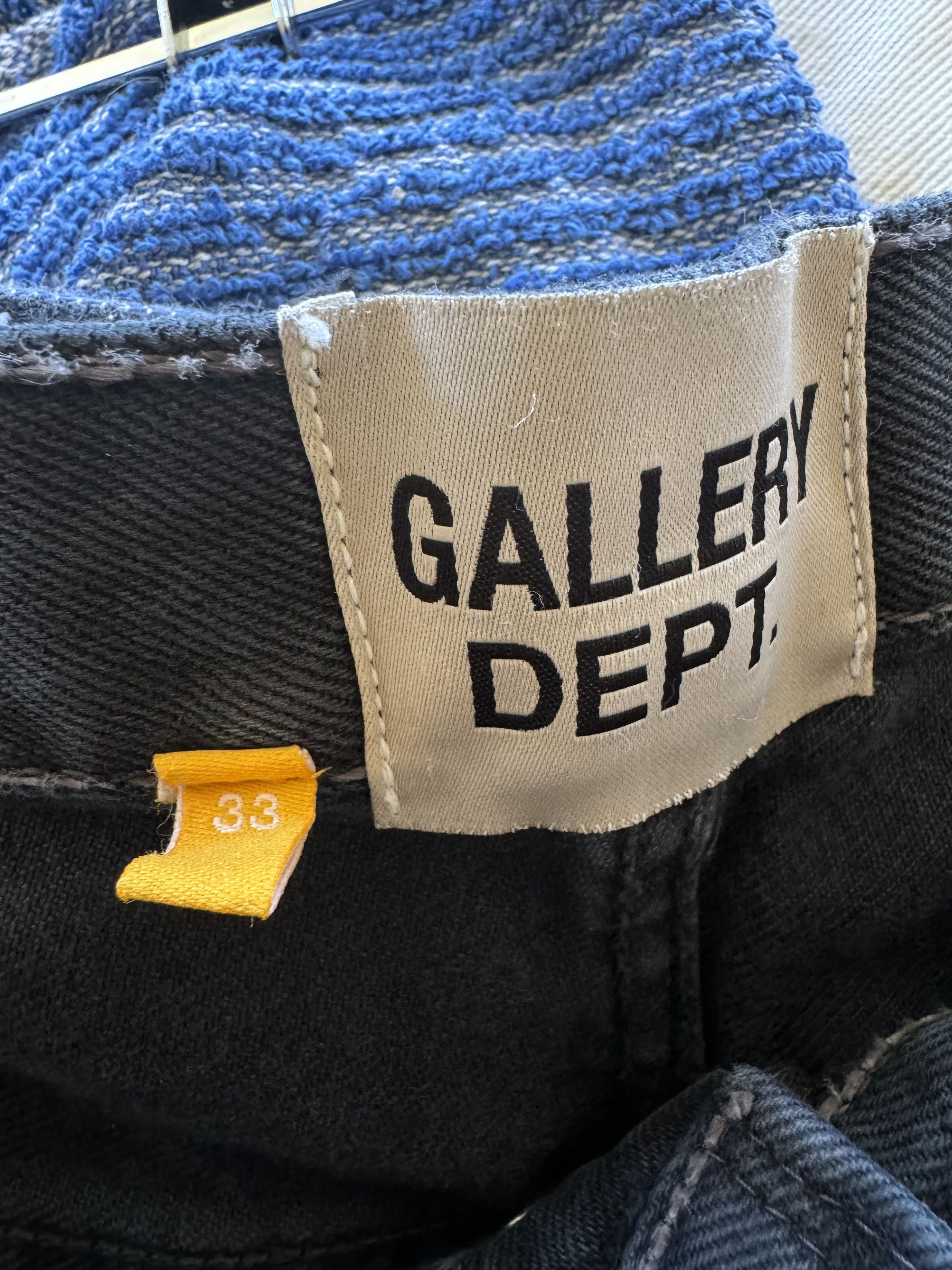 Gallery Dept. 1/1 Black Gallery Dept Flares W G Patches Size US 33 - 15 Thumbnail