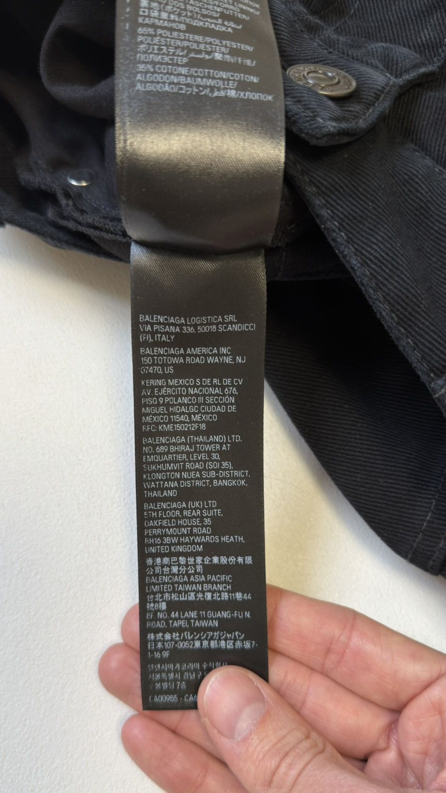 Balenciaga ‘Heel Bite’ Soft Black Left Hand Denim Jeans Size US 30 / EU 46 - 19 Thumbnail