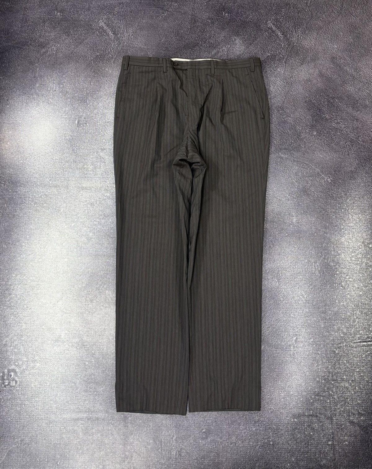Kiton Kiton Napoli Men’s Pinstripe Light Brown 14 Micron Wool Suit Size 46R - 5 Thumbnail