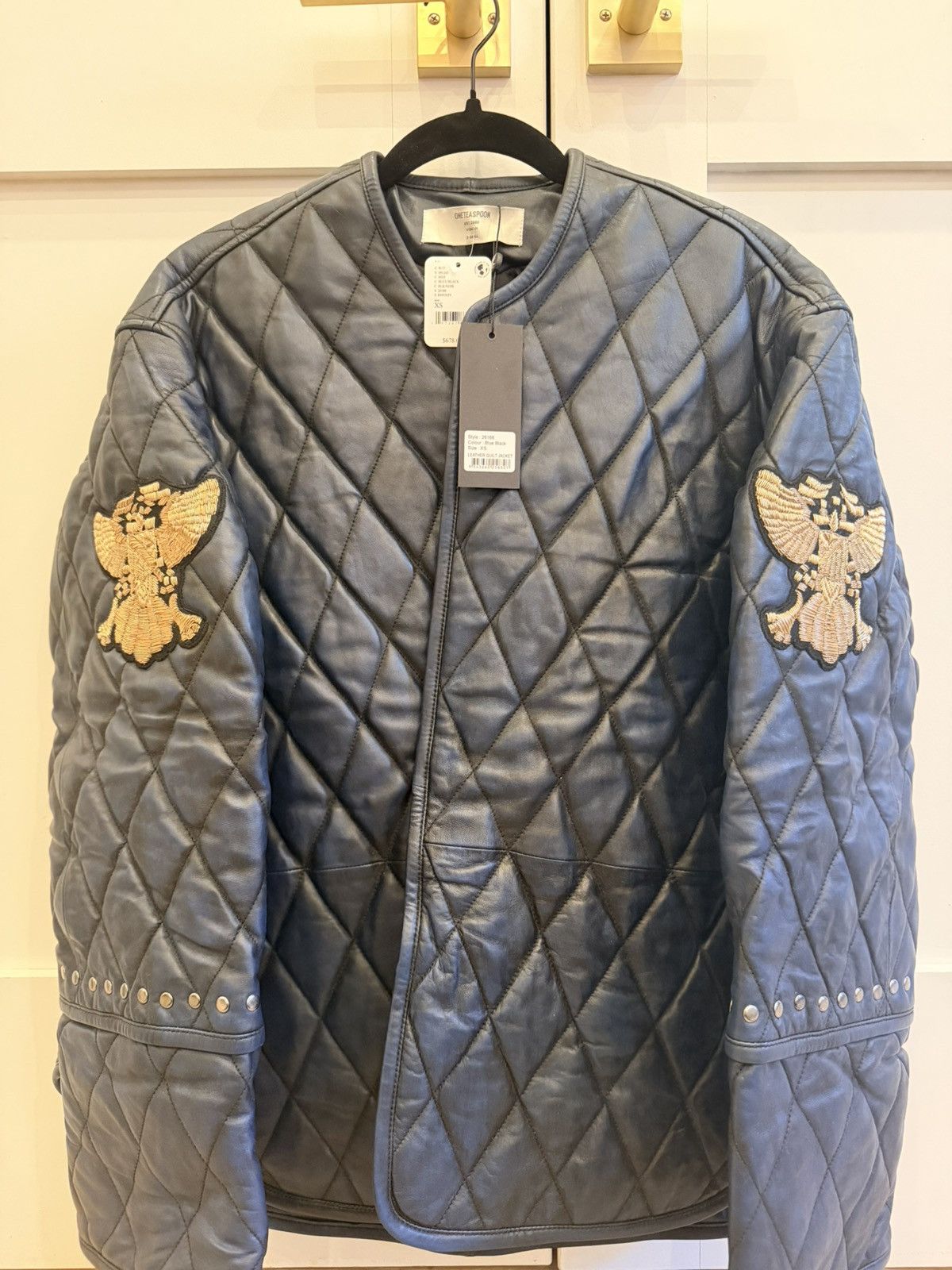 One Teaspoon One Teaspoon Eagle Eye Quilted Leather Jacket Size S / US 4 / IT 40 - 1 Thumbnail