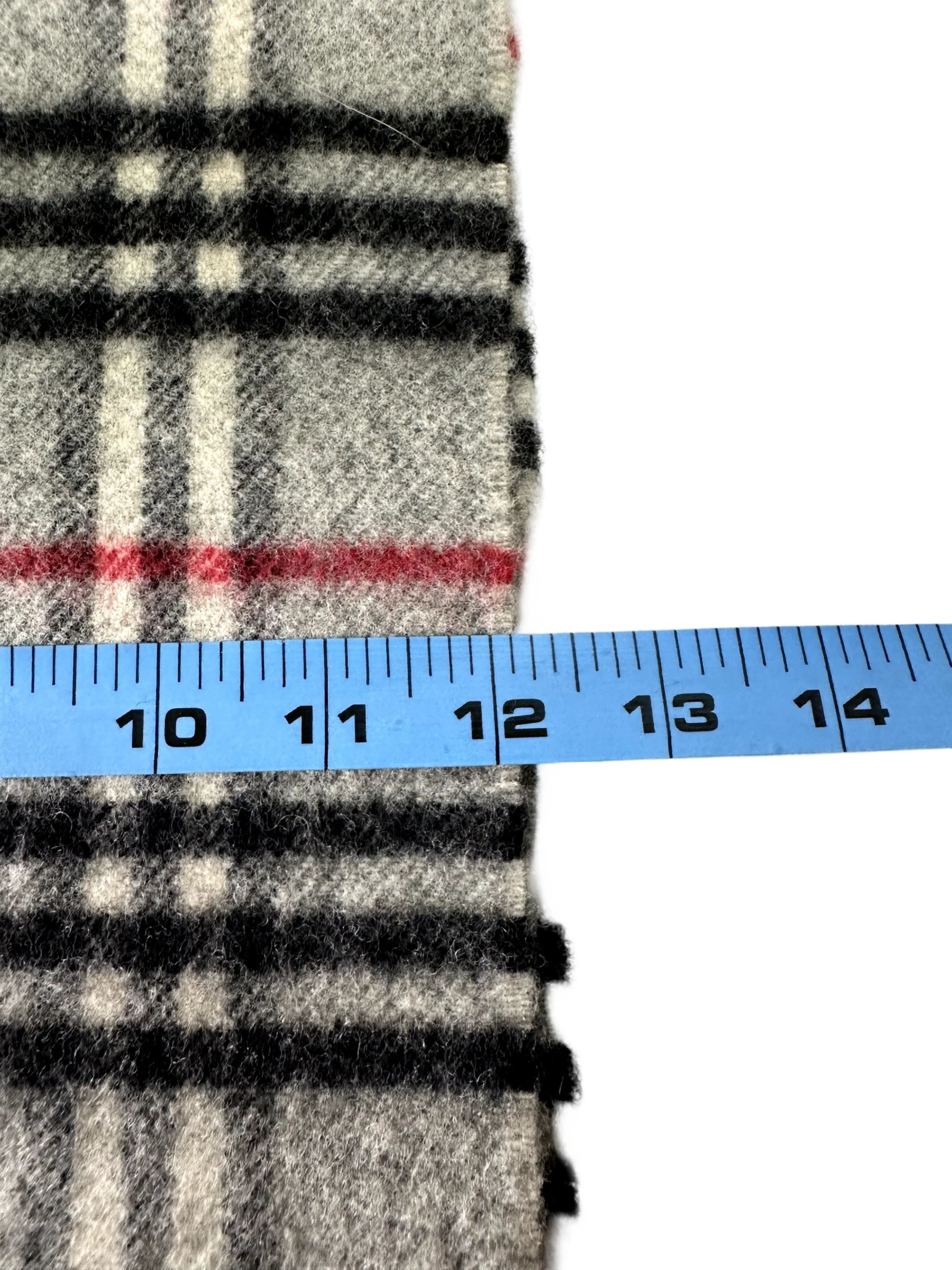 Burberry Burberry Classic Check Grey 100% Lambswool Unisex Scarf Size ONE SIZE - 6 Thumbnail