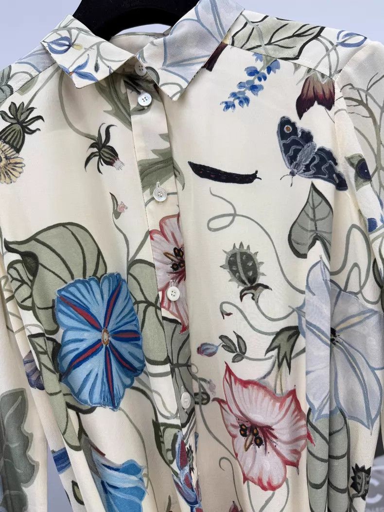 Gucci Gucci Silk printed tied dress Size XS / US 0-2 / IT 36-38 - 2 Thumbnail