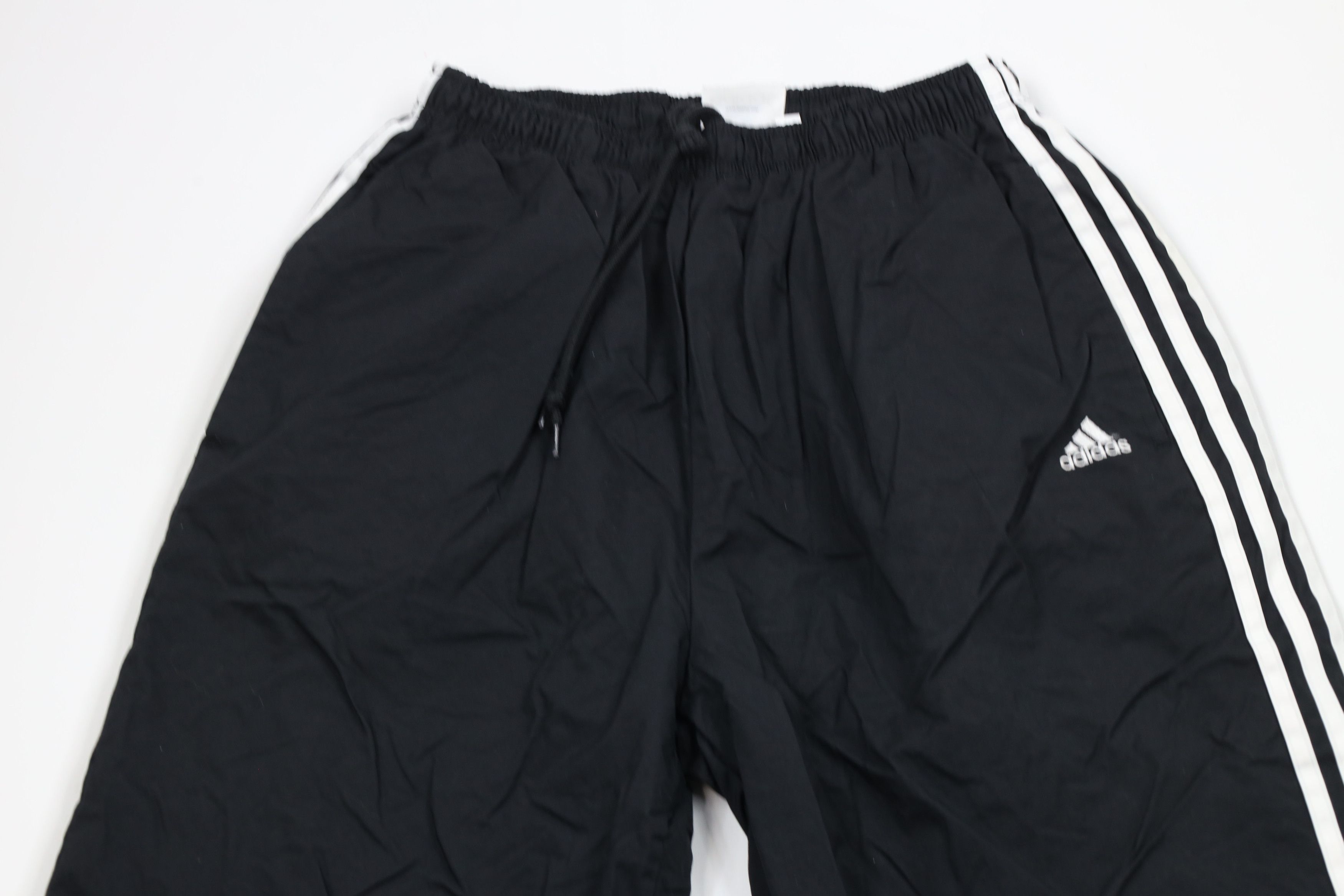 Adidas × Vintage Vintage Y2K 2001 Adidas Lined Wide Leg Windbreaker Pants Size US 36 / EU 52 - 2 Thumbnail
