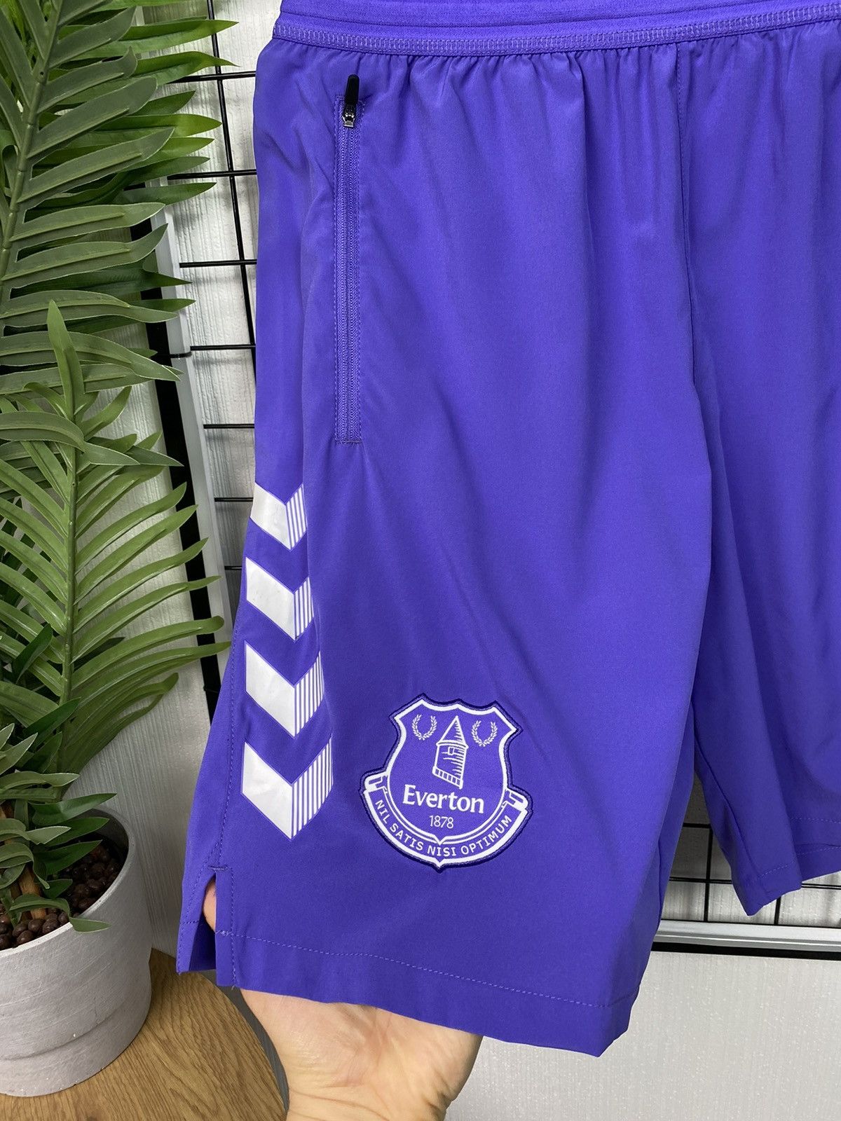 Hummel Everton Hummel Purple Training Soccer Shorts Football Men L Size US 36 / EU 52 - 2 Thumbnail