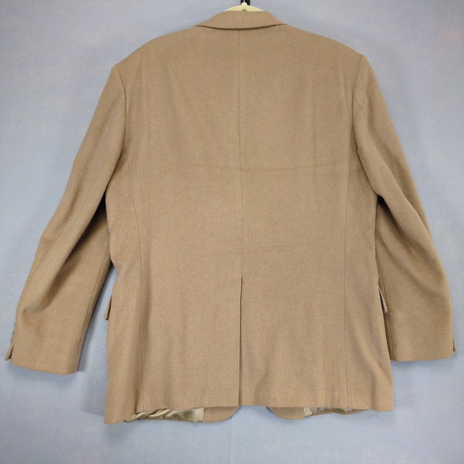 Robert Stock Robert Stock Men's 46L Camel 2-Button Blazer Jacket Coat Size 46L - 2 Thumbnail