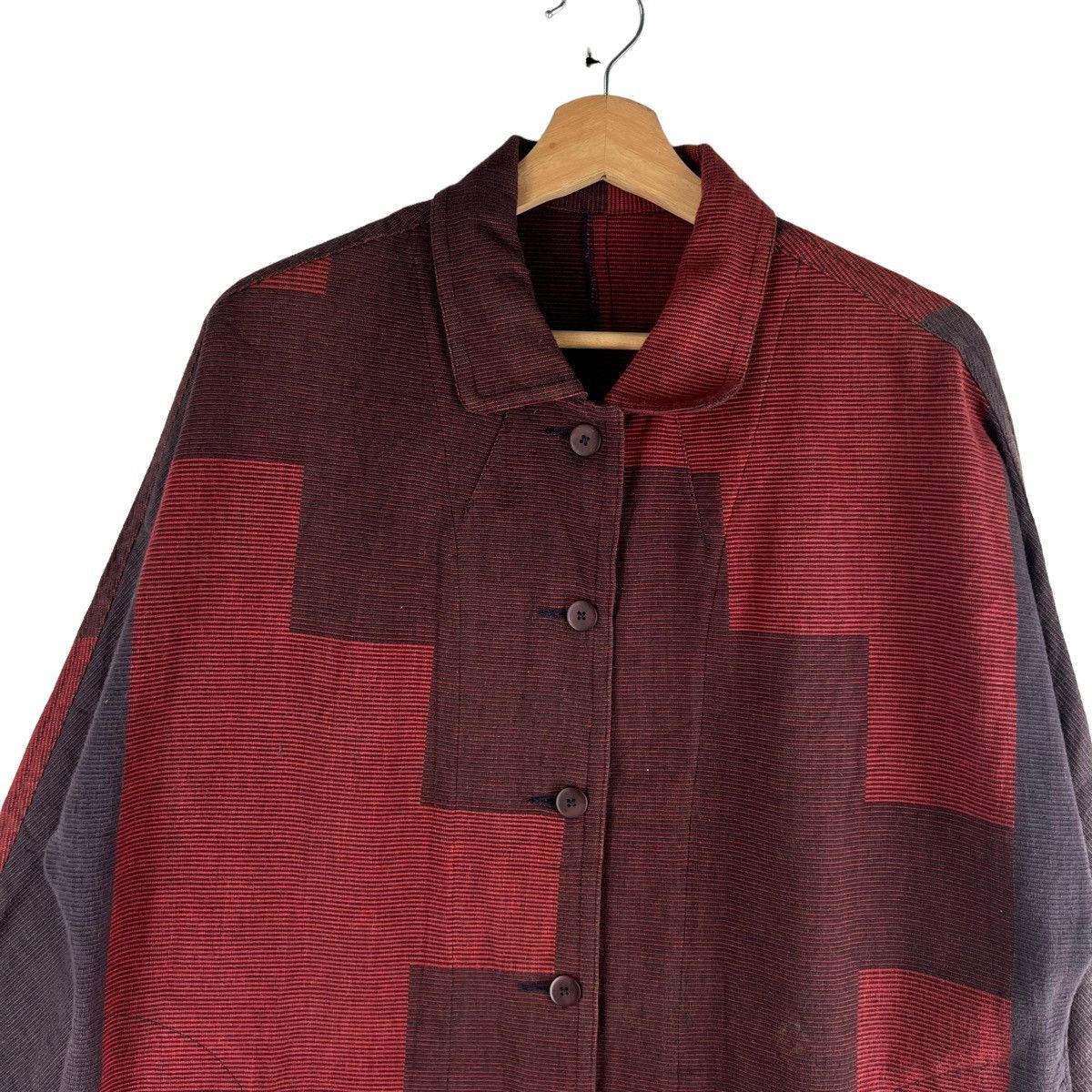 Japanese Brand 🔥VTG SHIRTS JACKET ART JAPAN YOKOHAMA ISSEY MIYAKE Size US M / EU 48-50 / 2 - 2 Thumbnail