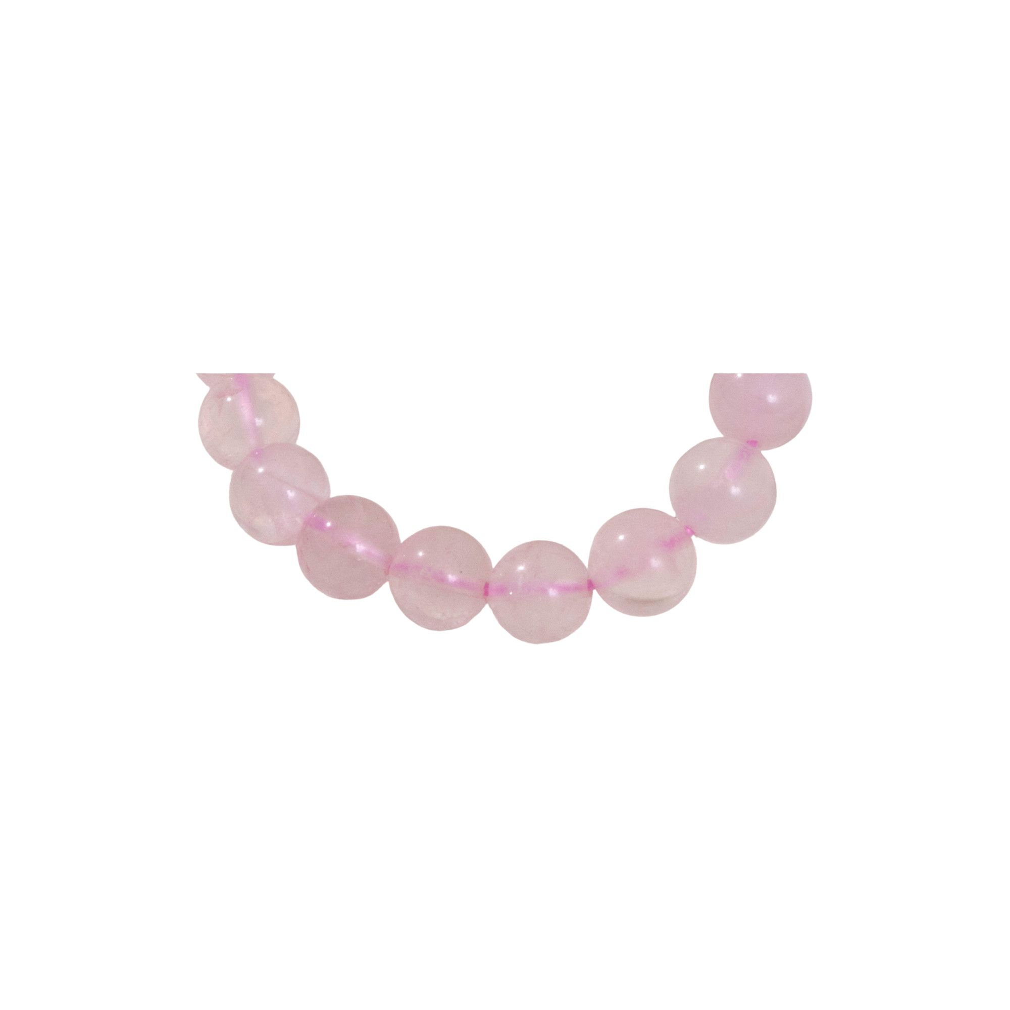 Other 8mm Aura Rose Quartz Crystal Healing Stretch Bracelet 7.5” Size ONE SIZE - 5 Thumbnail