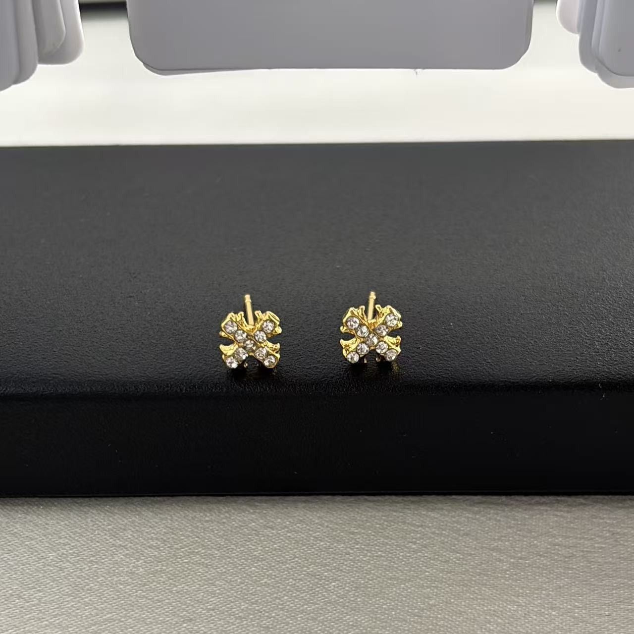 Other 6mm CZ Cross Stud Earrings for Men Women Size ONE SIZE - 1 Thumbnail