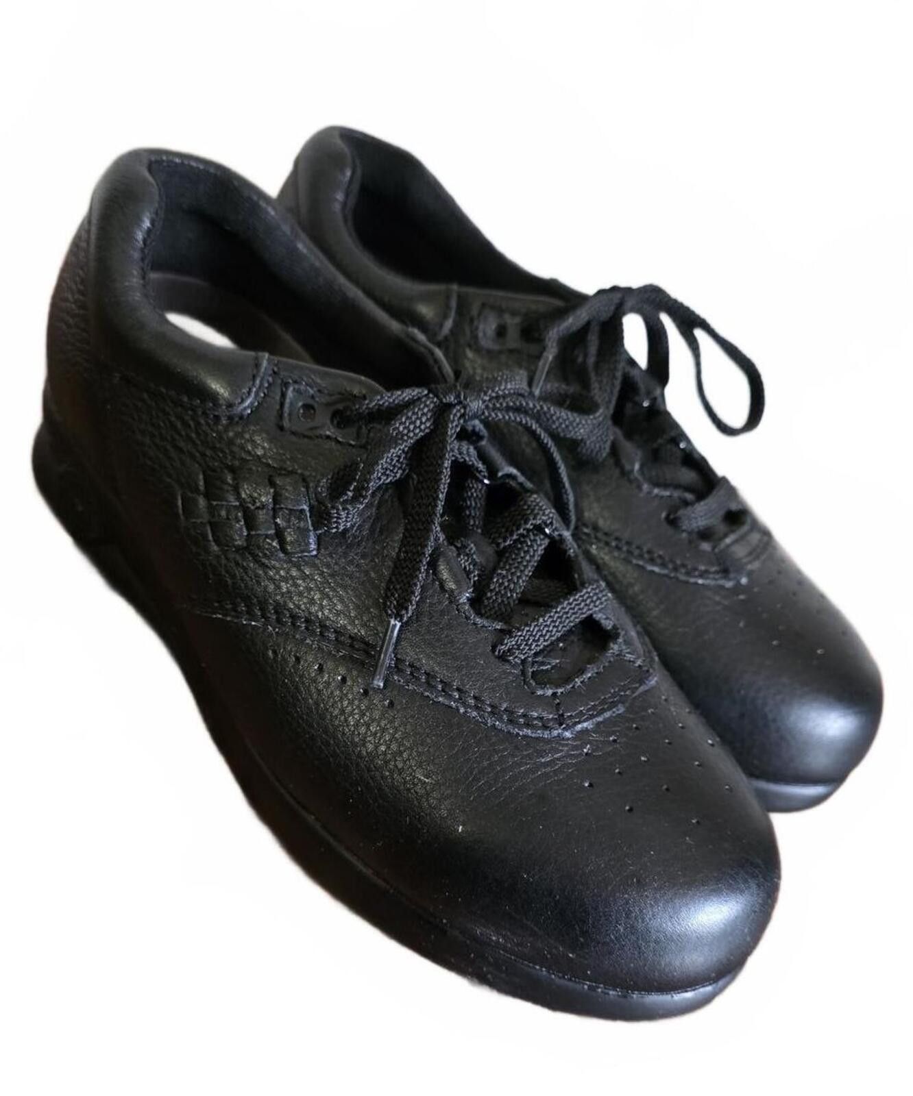 Supreme Supremes Black Leather Upper Comfort Walking Shoes Size 7WW Size US 7 / IT 37 - 1 Thumbnail