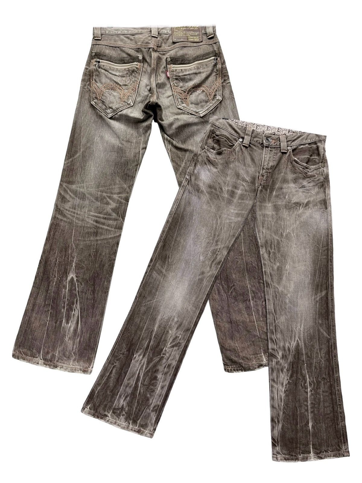 Edwin 🔥FYE🔥EDWIN Seditionaries Mud Max Brown Bleach Wash Denim Size US 30 / EU 46 - 1 Thumbnail