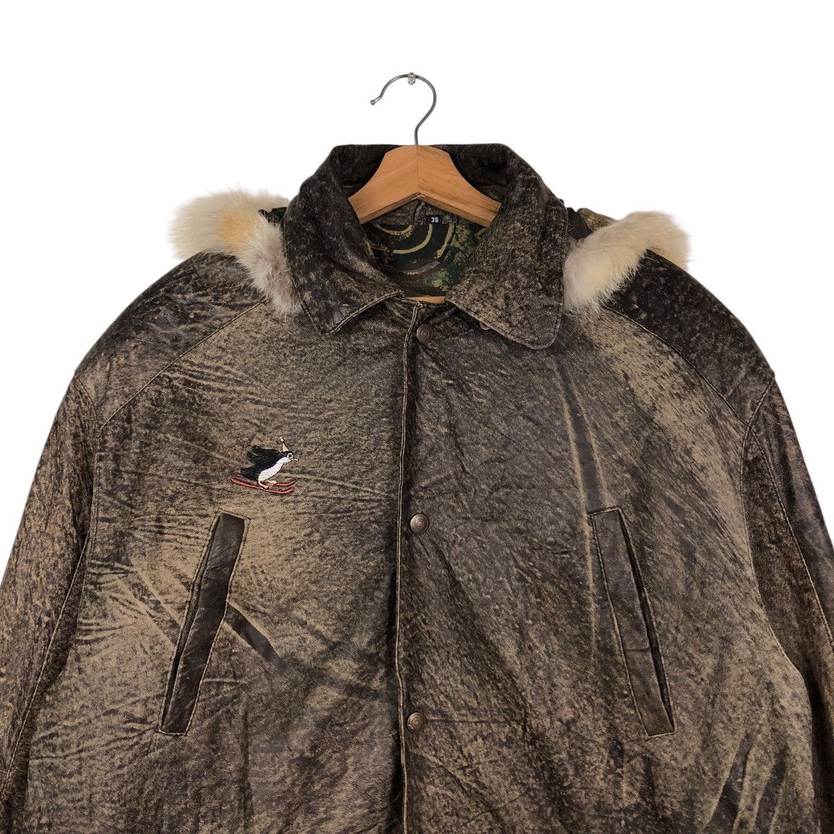 Japanese Brand × Vintage Vintage Biker Leather Jacket Embroidered Design IsseyMiyake Size US M / EU 48-50 / 2 - 4 Thumbnail