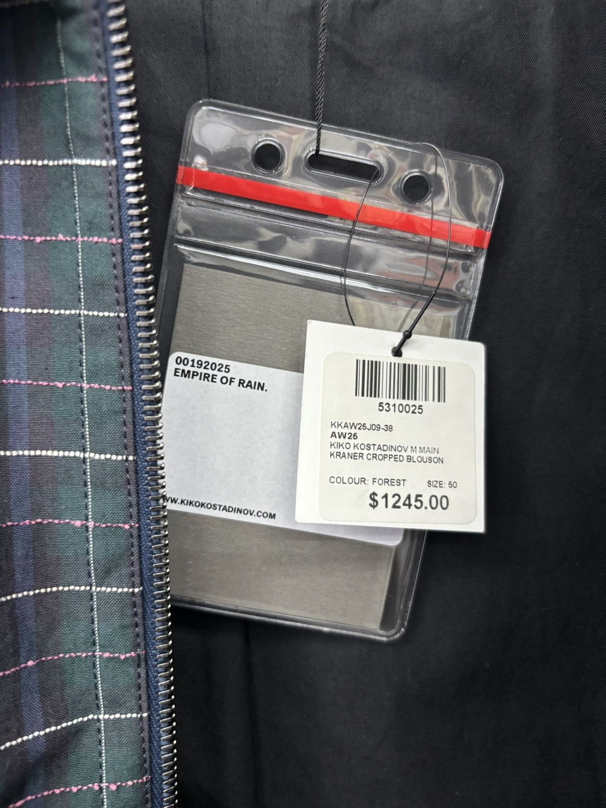 Kiko Kostadinov Kiko Kostadinov Green Karner cropped blouson jacket Size US L / EU 52-54 / 3 - 8 Thumbnail