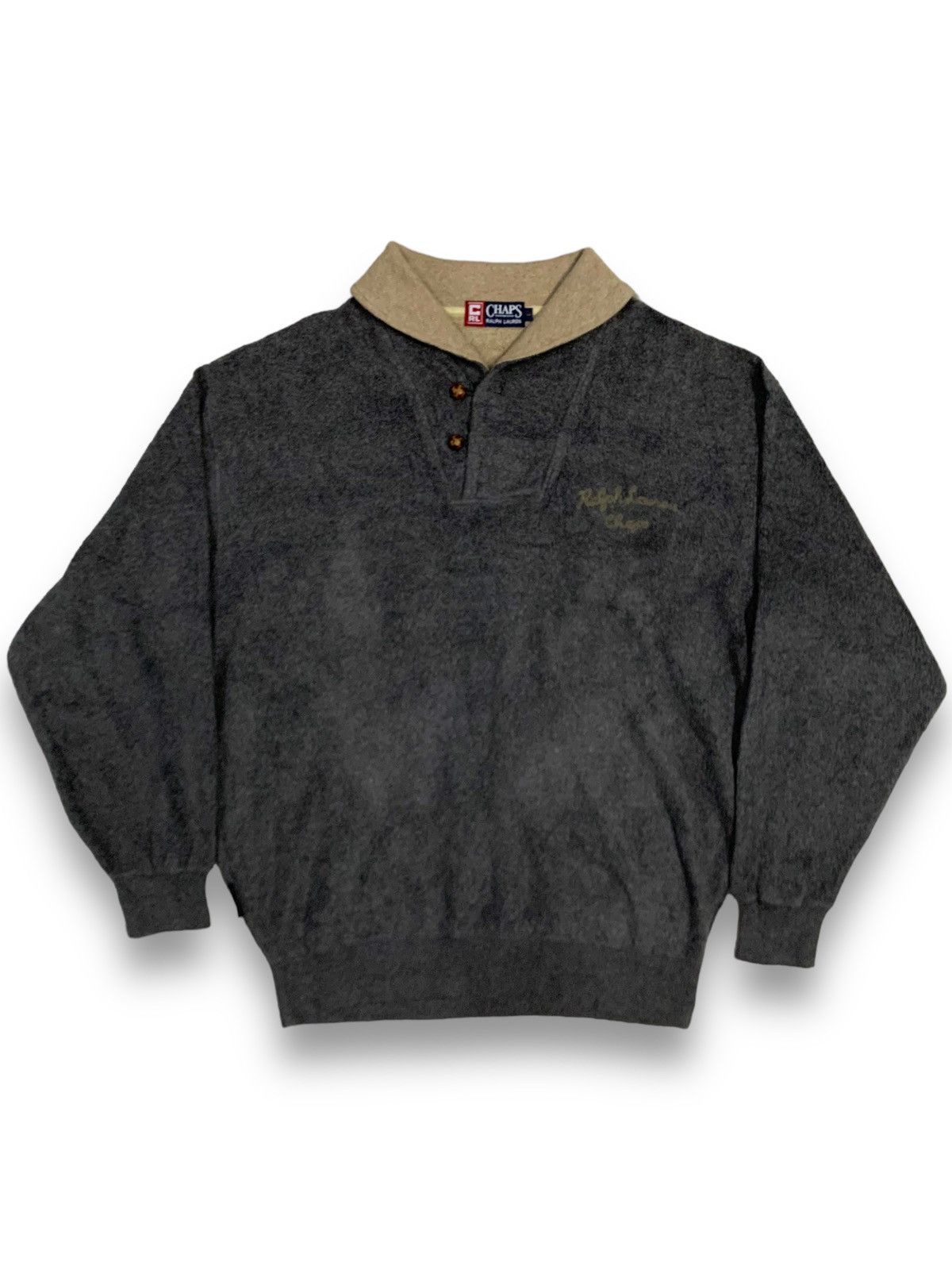 Vintage Chaps Ralph Lauren Embroidered Spell Out Sweaters