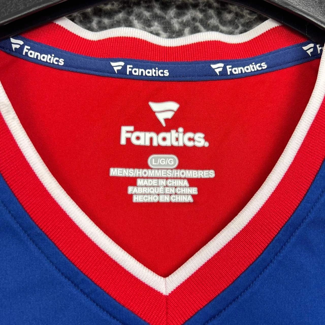 Other Texas Rangers Shirt Men Blue Red Short Sleeve V-Neck New L Size US L / EU 52-54 / 3 - 4 Thumbnail