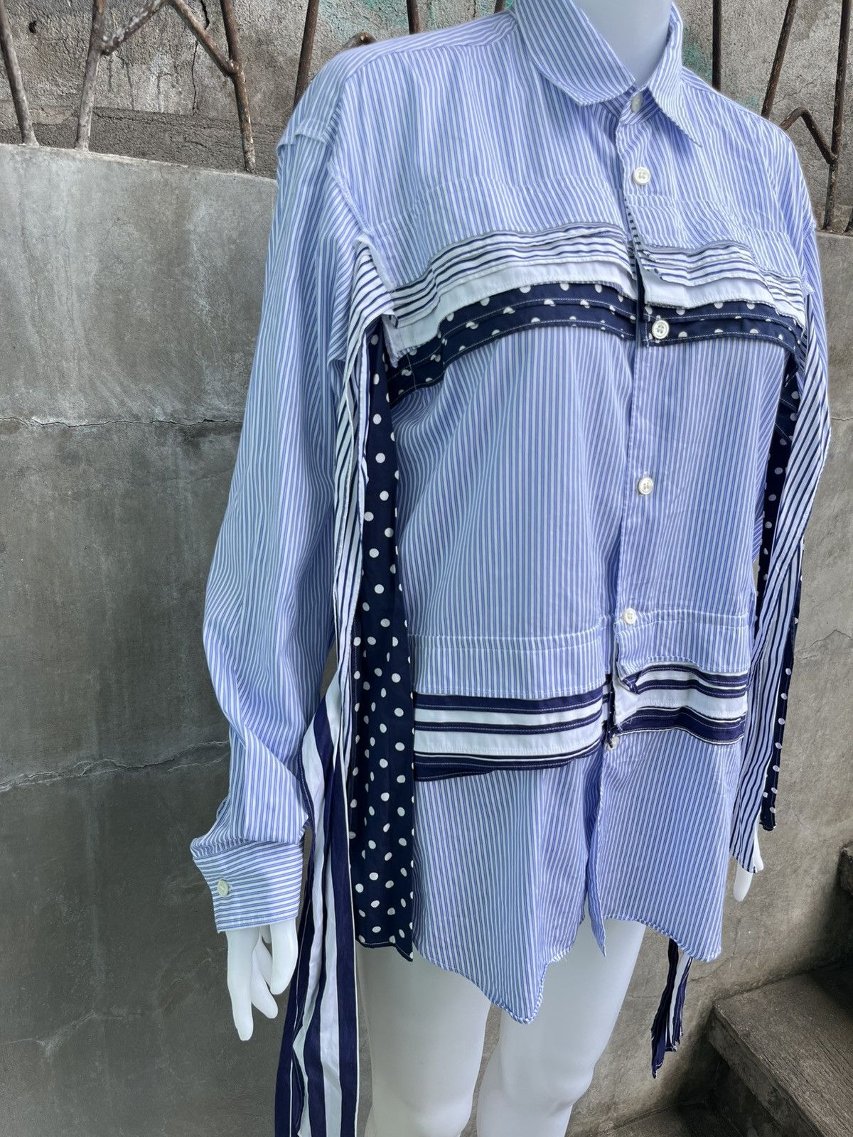 Comme des Garcons SHIRT Panel Patchwork Shirt Size US S / EU 44-46 / 1 - 4 Thumbnail