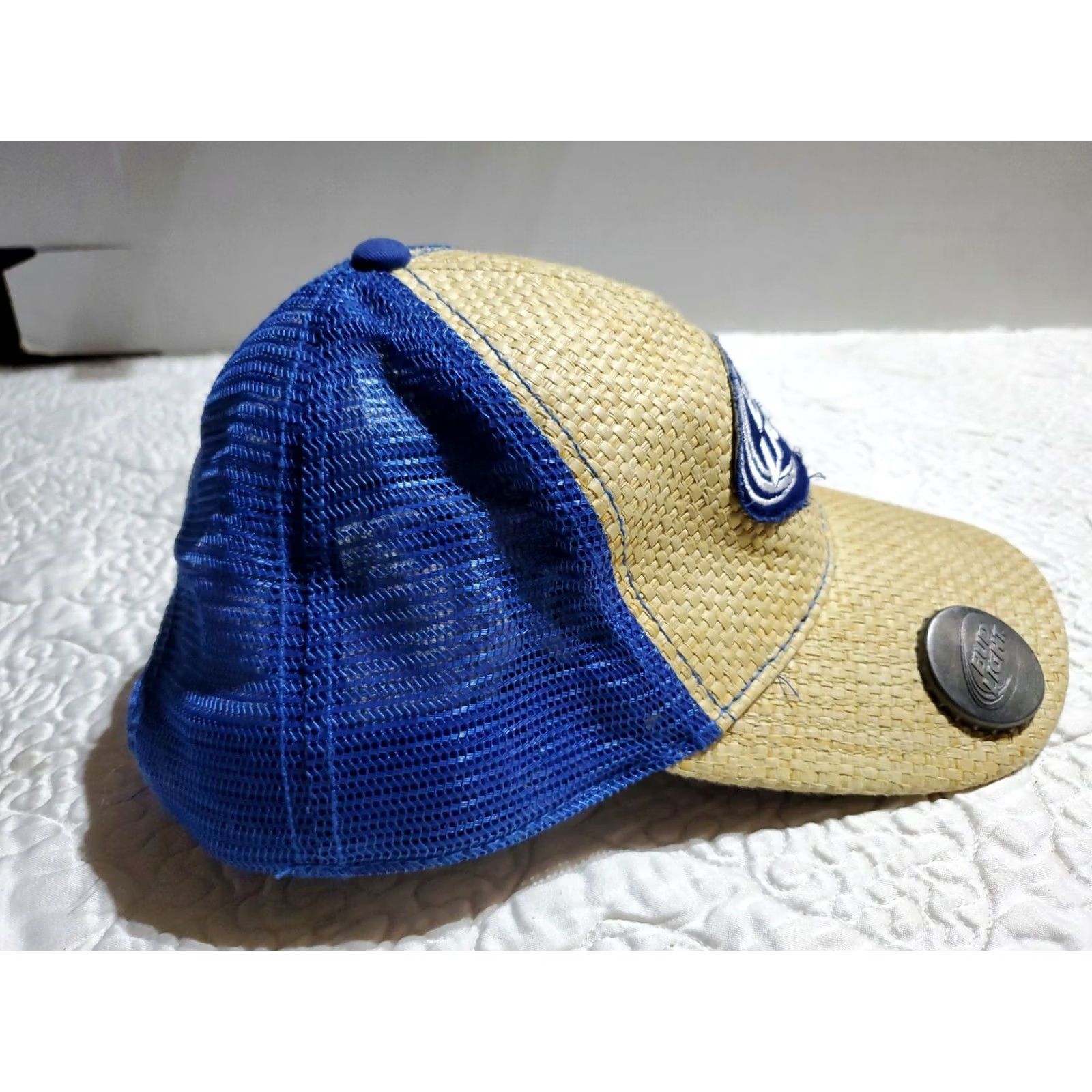 Budweiser BUD LIGHT Beer Trucker Hat Blue Adjustable Bottle Opener Cap Unisex Adults One Size Cotton Hat Size ONE SIZE - 6 Thumbnail
