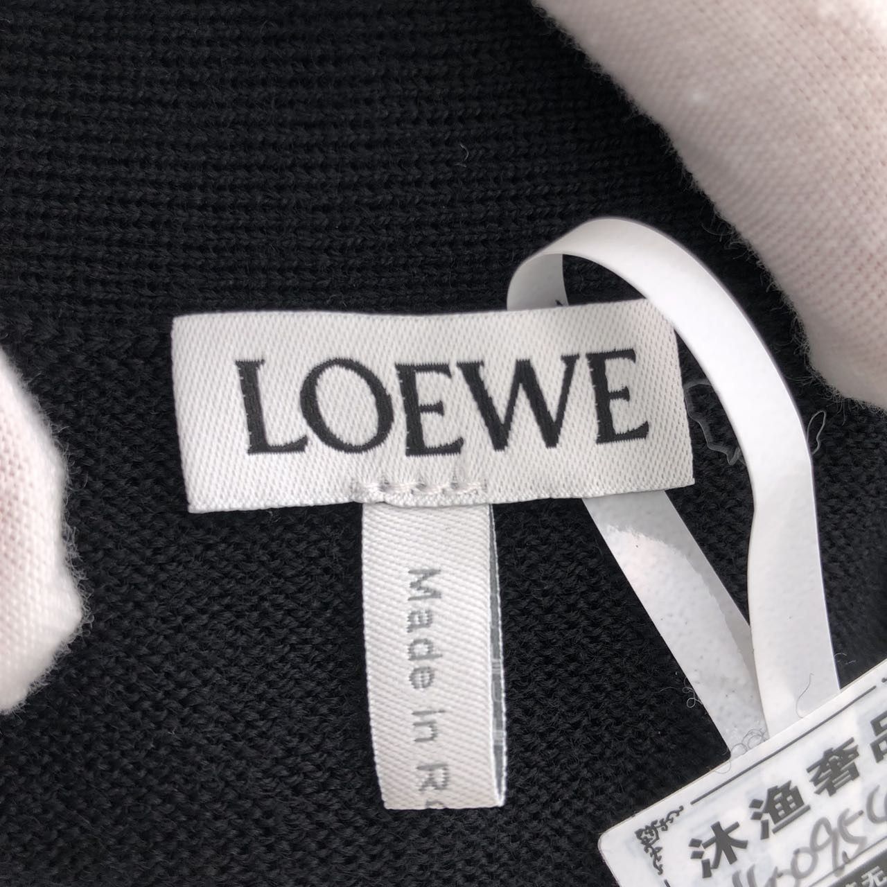 Loewe Loewe V-neck Loose Long Sleeve Knitwear Men Black K26WX Size US M / EU 48-50 / 2 - 5 Thumbnail