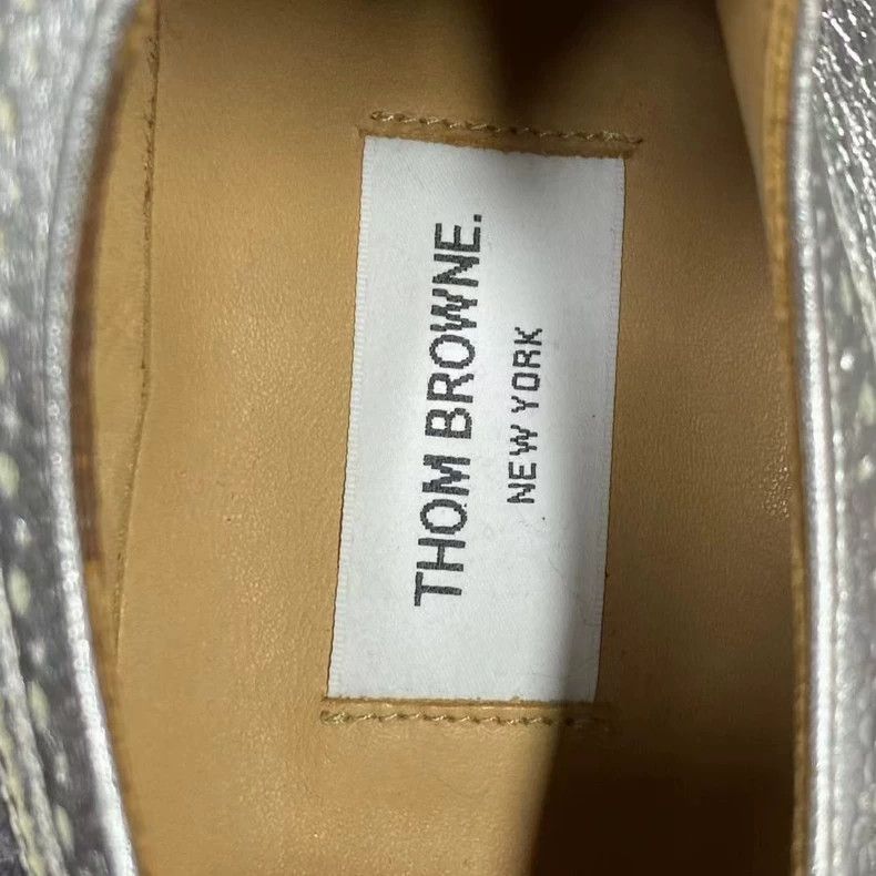 Thom Browne Thom Browne Silver cloth block carved leather shoes Size US 9 / EU 42 - 7 Thumbnail
